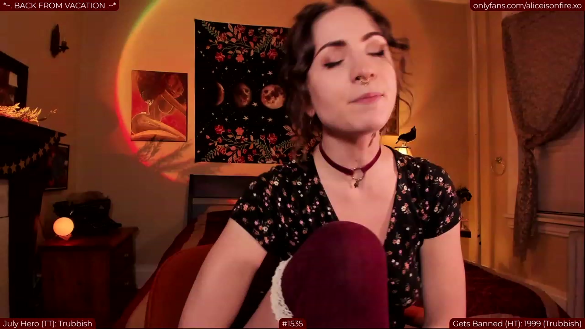 Gallery image thumbnail from aliceisonfire's myfreecams stream on, 08/01/2023, 06:23 image 14 of 20