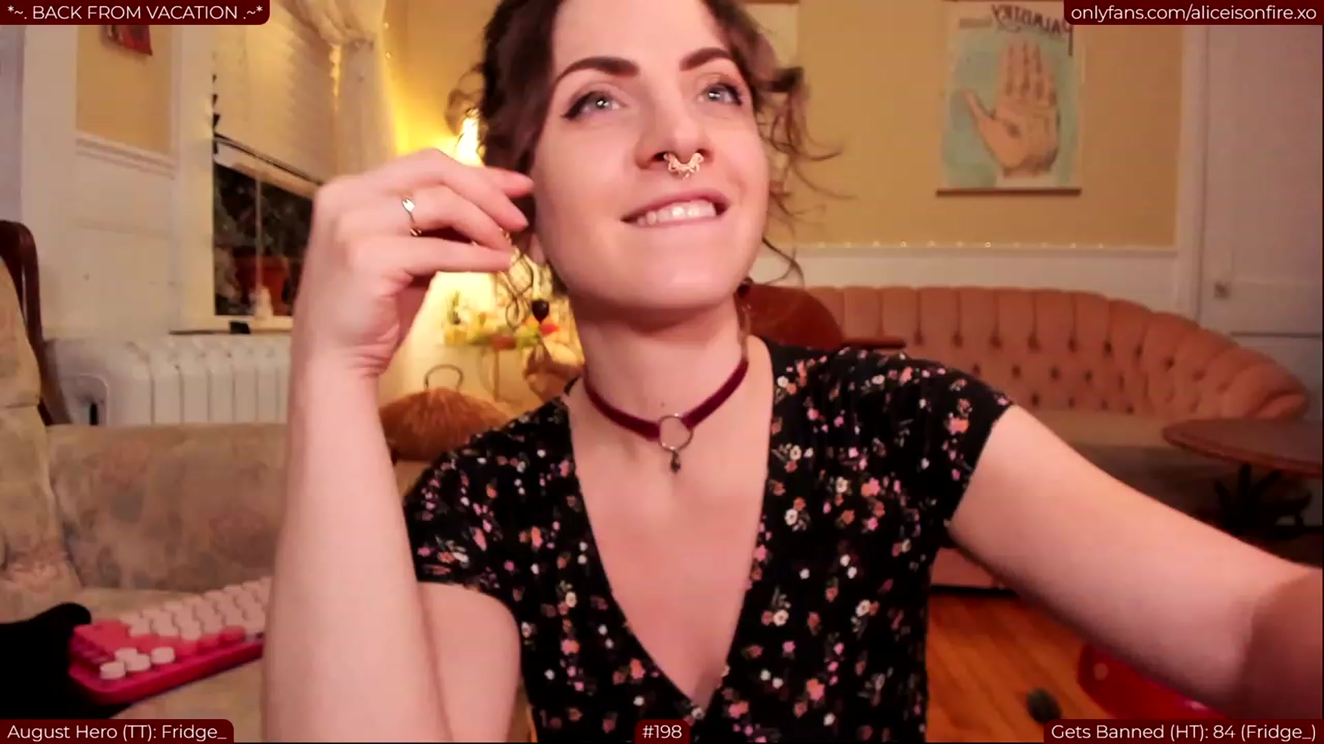 Gallery image thumbnail from aliceisonfire's myfreecams stream on, 08/01/2023, 07:42 image 19 of 20