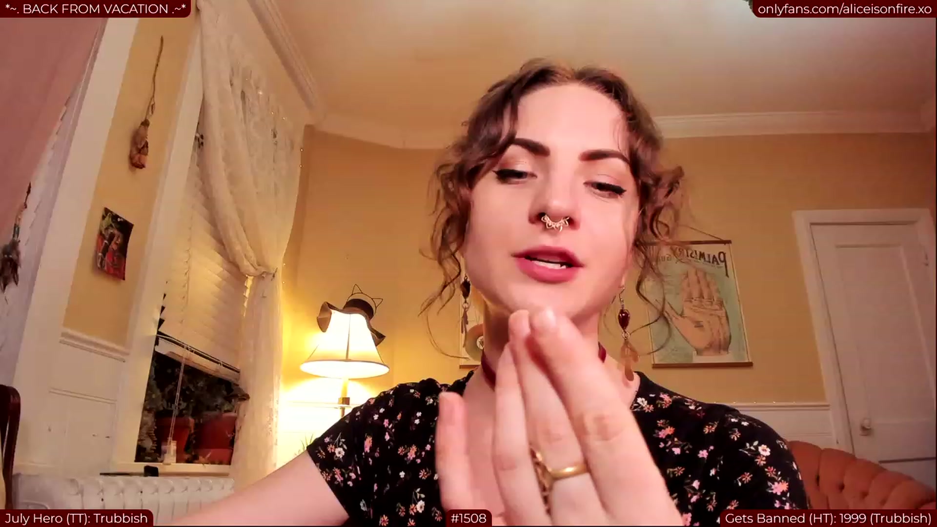 Gallery image thumbnail from aliceisonfire's myfreecams stream on, 08/01/2023, 07:42 image 11 of 20