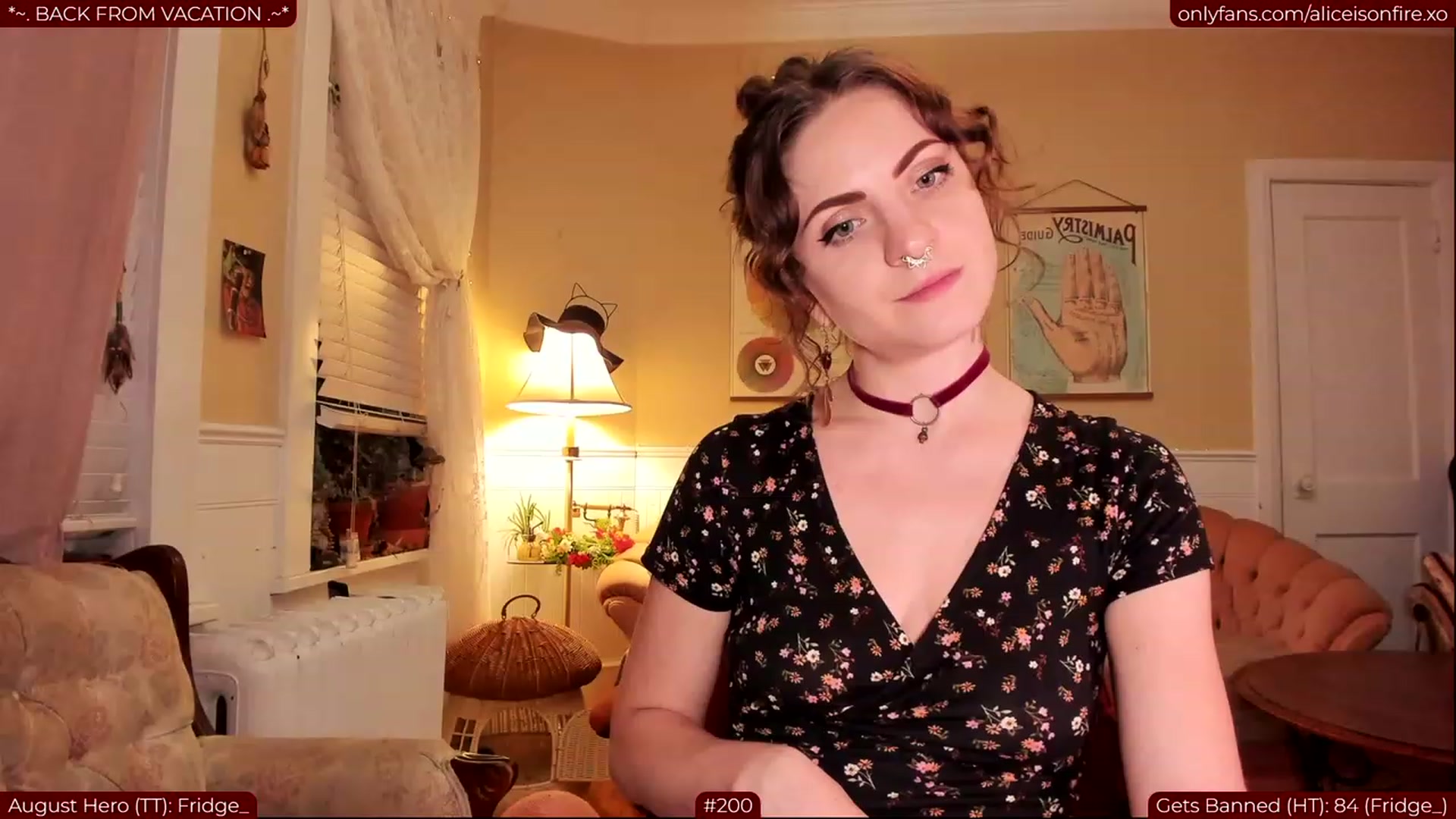 Gallery image thumbnail from aliceisonfire's myfreecams stream on, 08/01/2023, 08:03 image 5 of 20