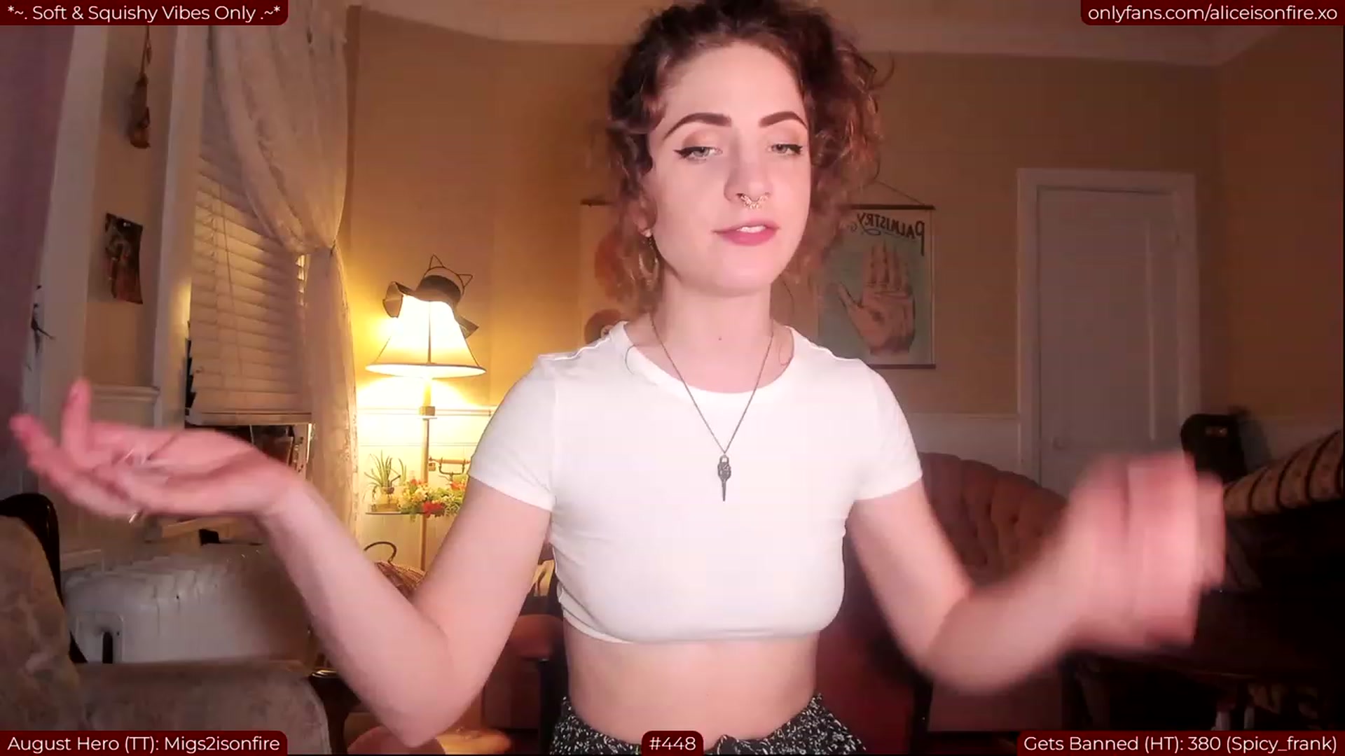 Gallery image thumbnail from aliceisonfire's myfreecams stream on, 08/04/2023, 06:34 image 16 of 20
