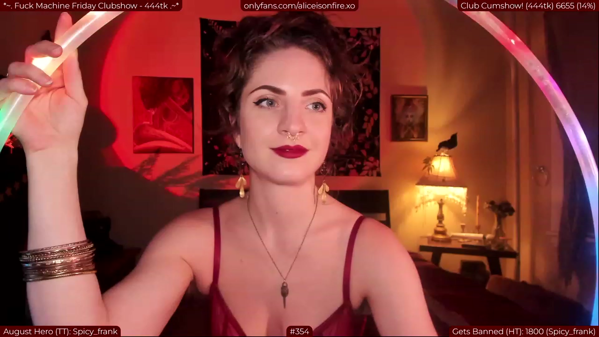 Gallery image thumbnail from aliceisonfire's myfreecams stream on, 08/05/2023, 07:41 image 20 of 20