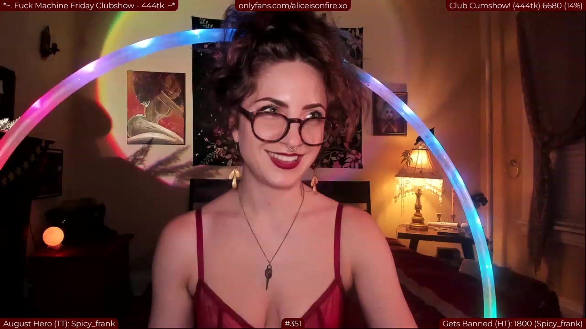 Gallery image thumbnail from aliceisonfire's myfreecams stream on, 08/05/2023, 07:41 image 17 of 20