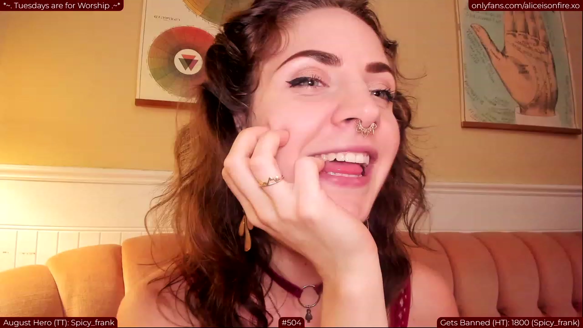 Gallery image thumbnail from aliceisonfire's myfreecams stream on, 08/09/2023, 06:54 image 15 of 20