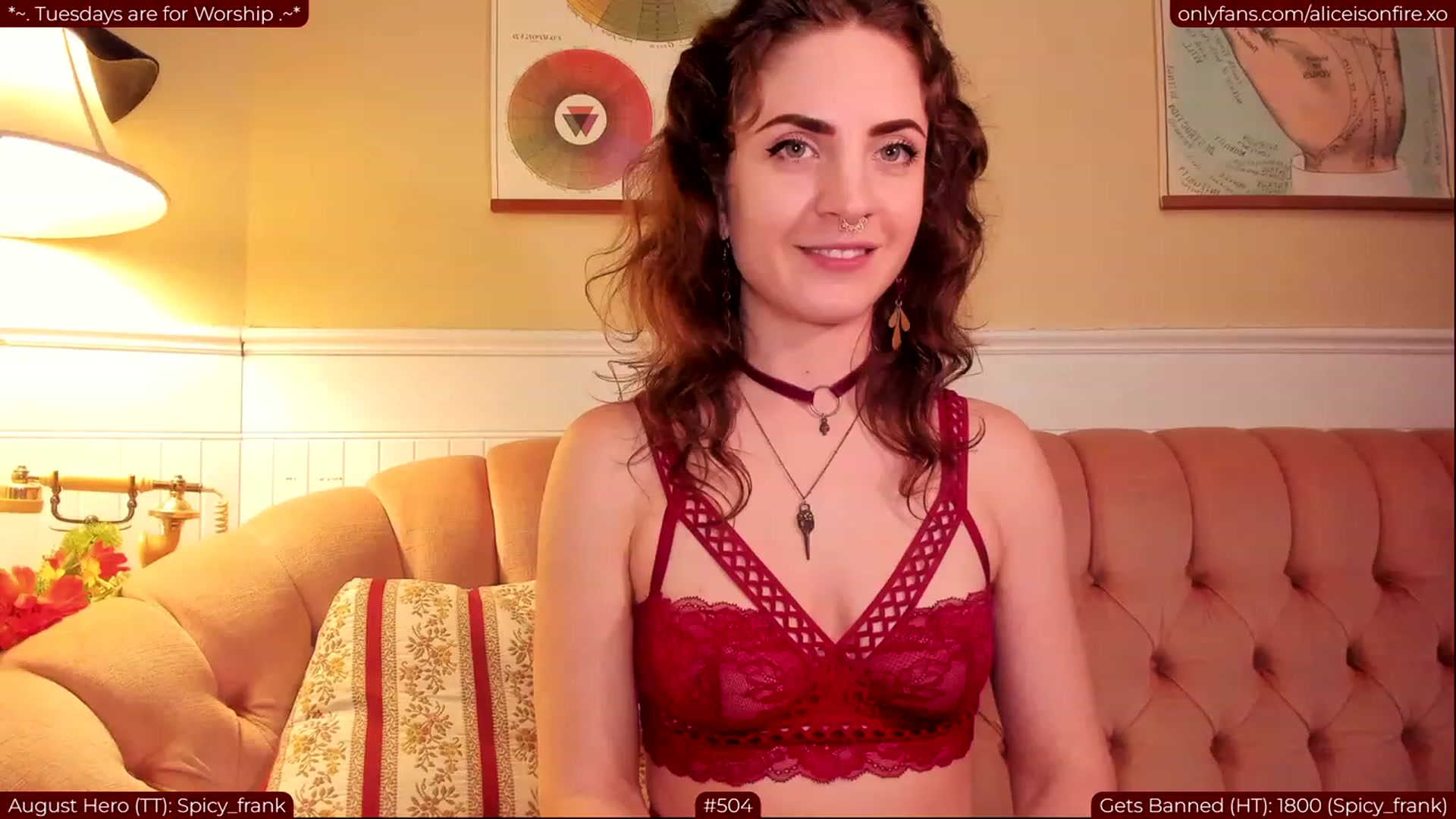 Gallery image thumbnail from aliceisonfire's myfreecams stream on, 08/09/2023, 08:09 image 15 of 20