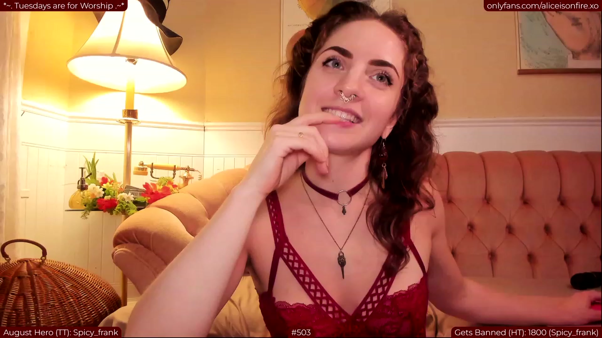 Gallery image thumbnail from aliceisonfire's myfreecams stream on, 08/09/2023, 08:09 image 12 of 20
