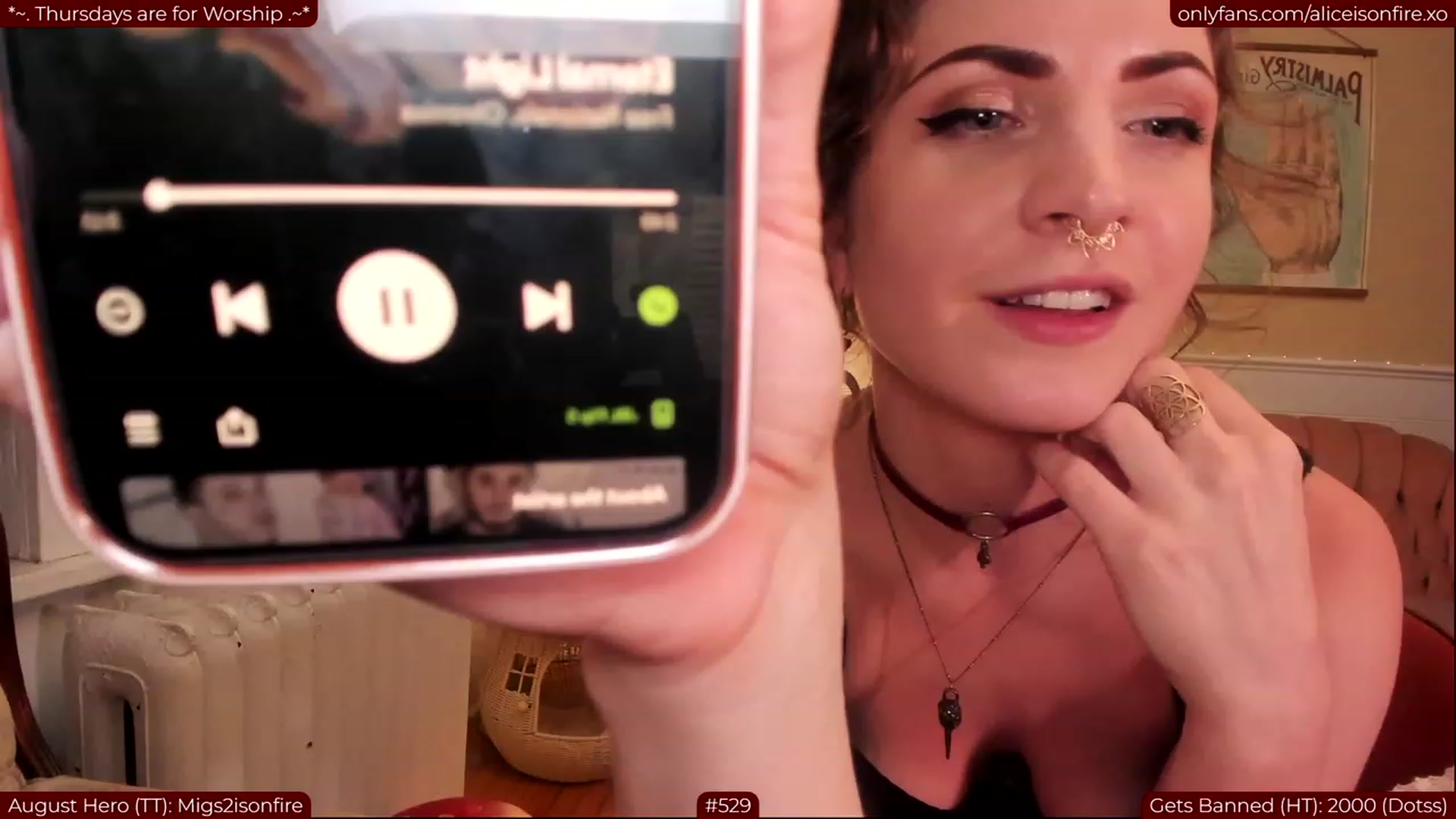 Gallery image thumbnail from aliceisonfire's myfreecams stream on, 08/11/2023, 07:14 image 13 of 20