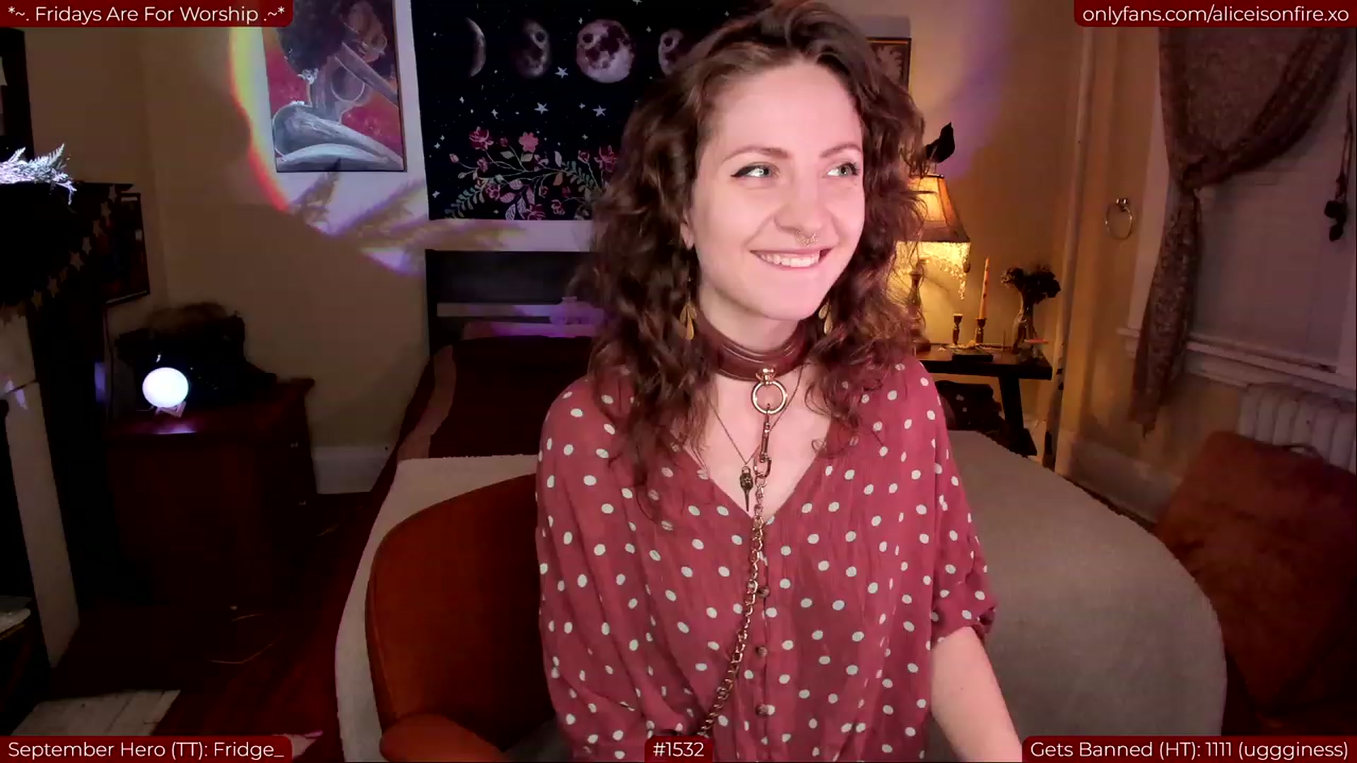 Gallery image thumbnail from aliceisonfire's myfreecams stream on, 09/09/2023, 05:57 image 2 of 20