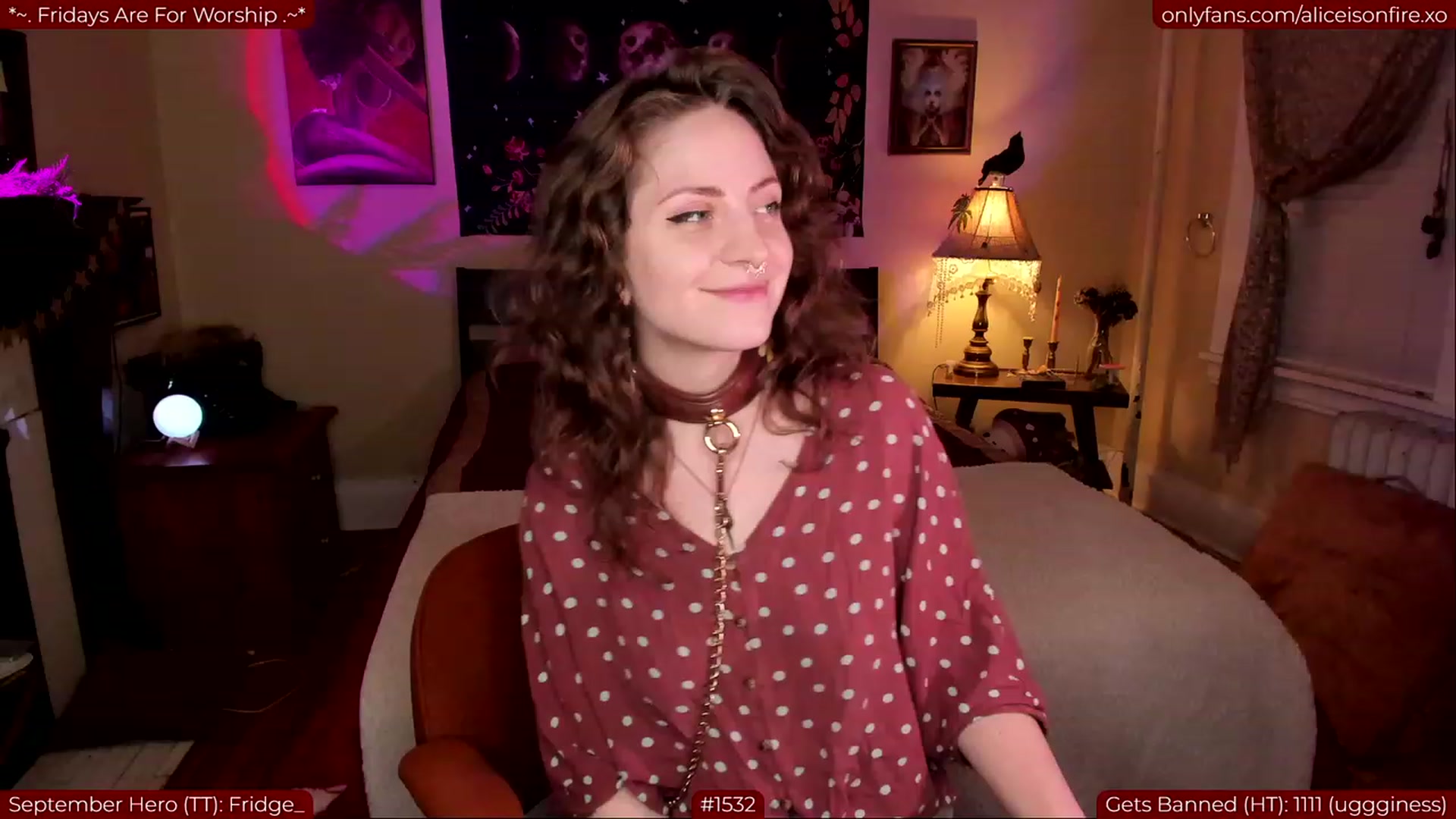 Gallery image thumbnail from aliceisonfire's myfreecams stream on, 09/09/2023, 05:57 image 1 of 20