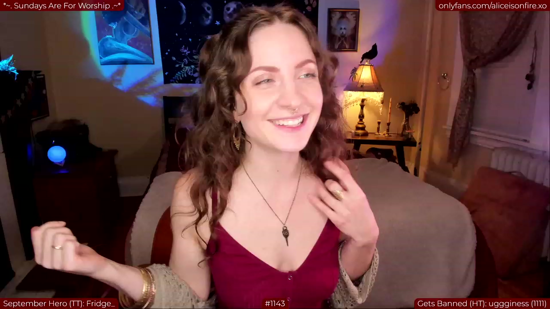 Gallery image thumbnail from aliceisonfire's myfreecams stream on, 09/11/2023, 07:16 image 5 of 20