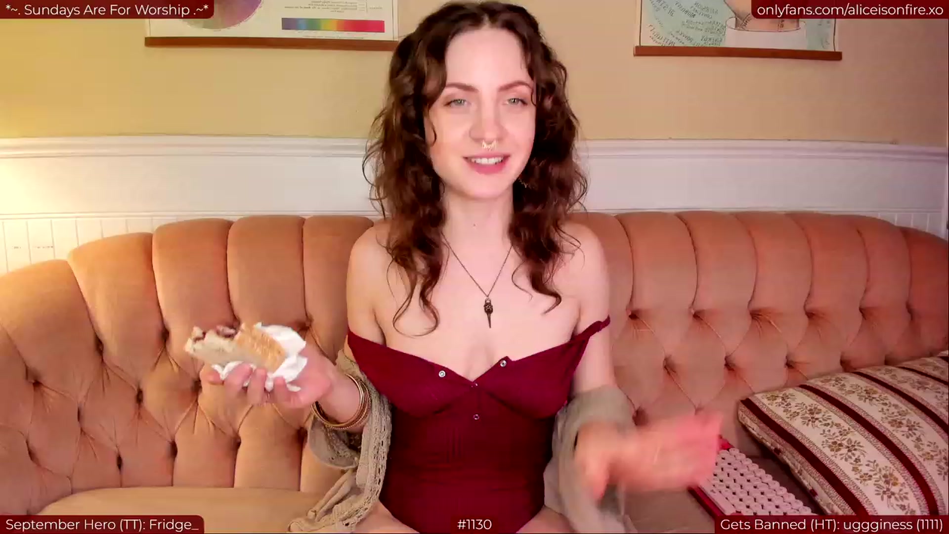 Gallery image thumbnail from aliceisonfire's myfreecams stream on, 09/11/2023, 07:16 image 12 of 20