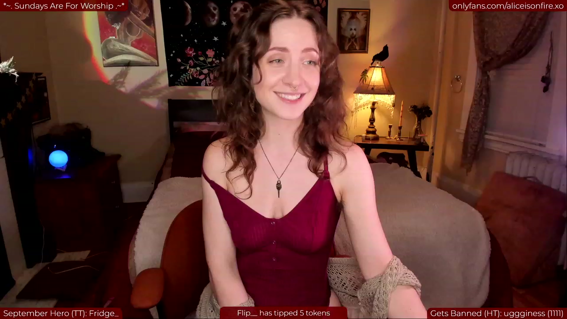 Gallery image thumbnail from aliceisonfire's myfreecams stream on, 09/11/2023, 07:16 image 4 of 20