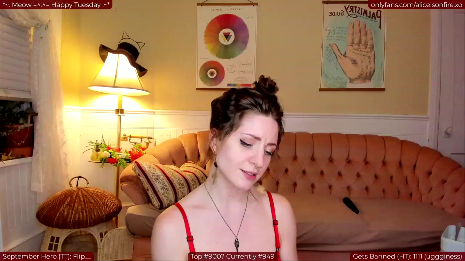Gallery image thumbnail from aliceisonfire's myfreecams stream on, 09/13/2023, 07:58 image 5 of 20