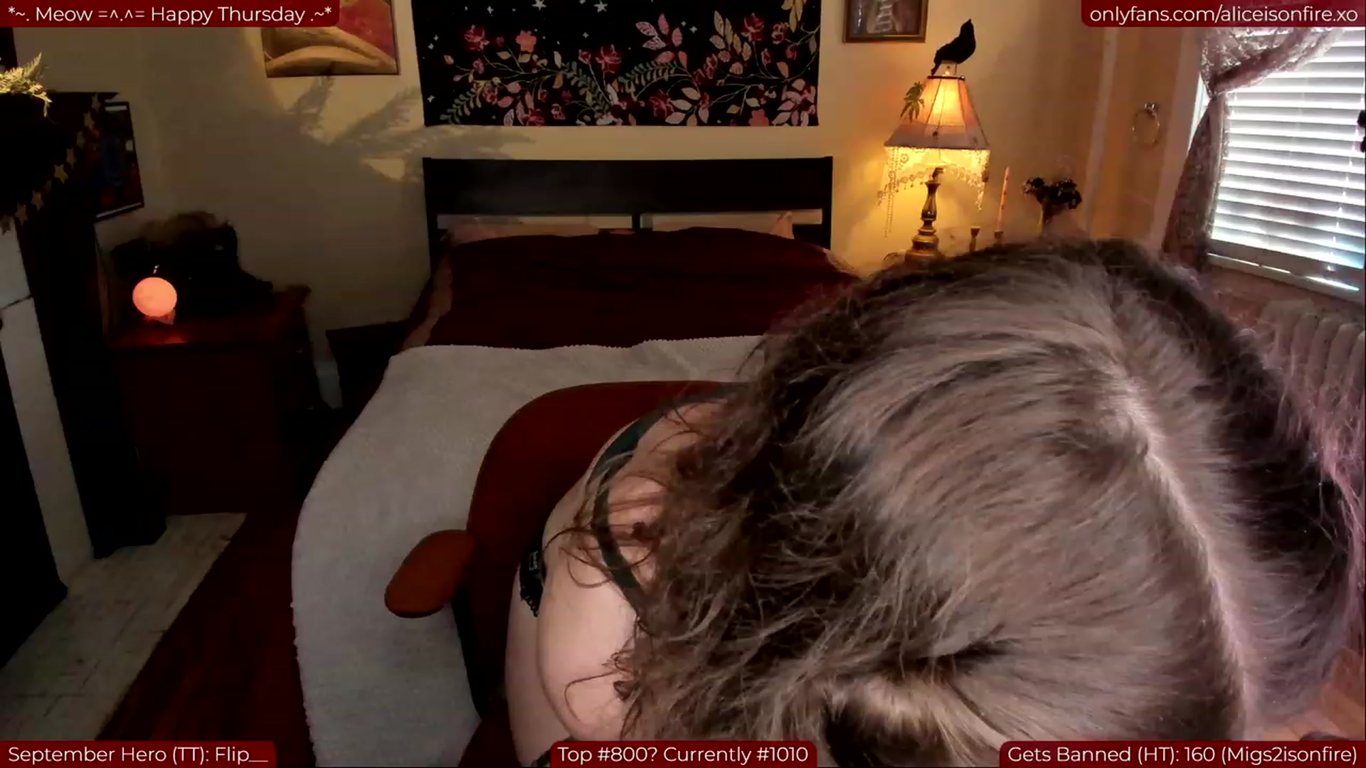 Gallery image thumbnail from aliceisonfire's myfreecams stream on, 09/14/2023, 19:42 image 15 of 20
