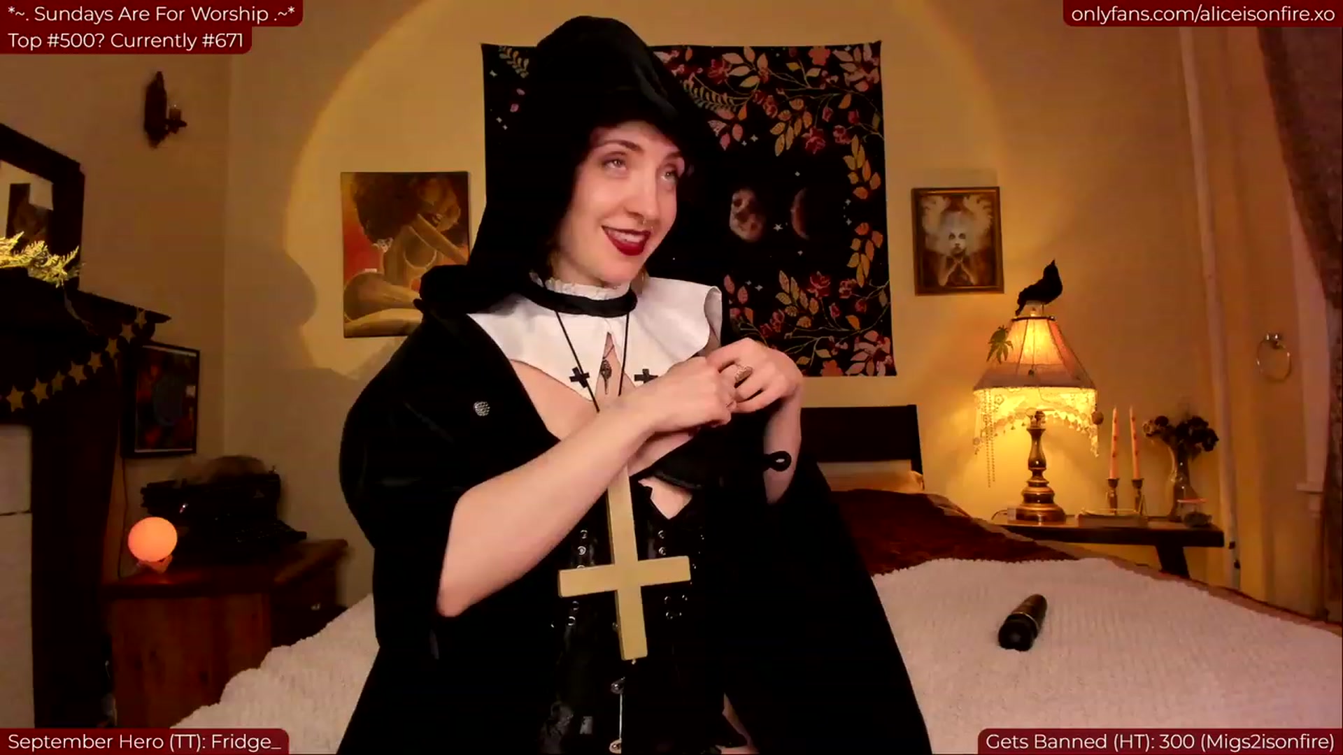 Gallery image thumbnail from aliceisonfire's myfreecams stream on, 09/25/2023, 06:04 image 4 of 20