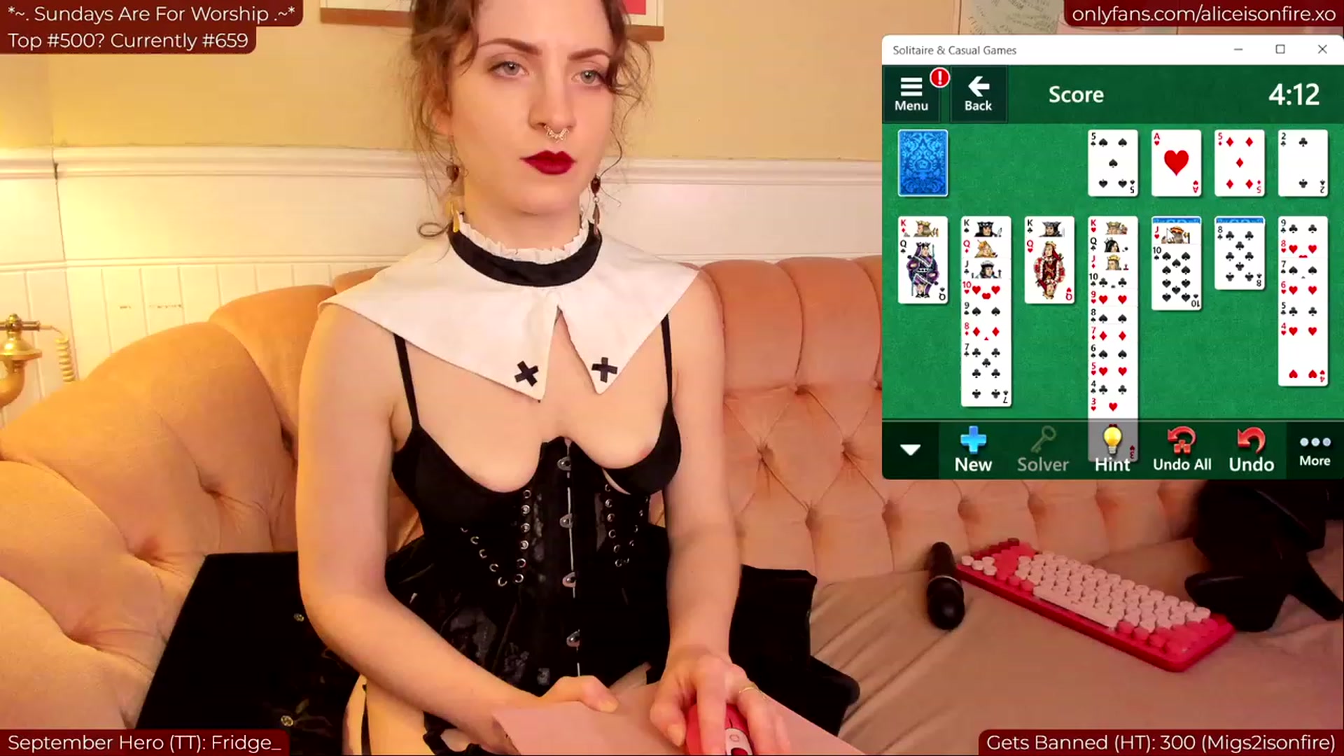 Gallery image thumbnail from aliceisonfire's myfreecams stream on, 09/25/2023, 07:13 image 4 of 20
