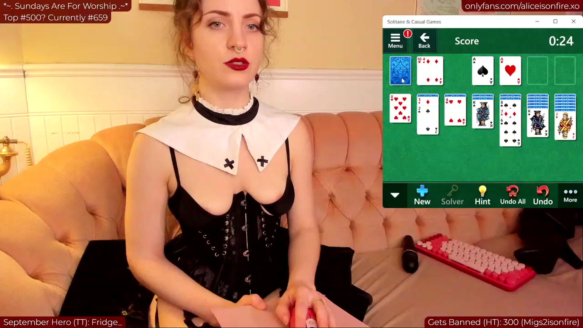 Gallery image thumbnail from aliceisonfire's myfreecams stream on, 09/25/2023, 07:13 image 2 of 20