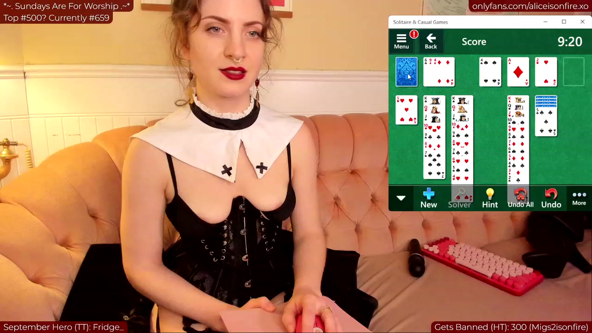 Gallery image thumbnail from aliceisonfire's myfreecams stream on, 09/25/2023, 07:13 image 1 of 20