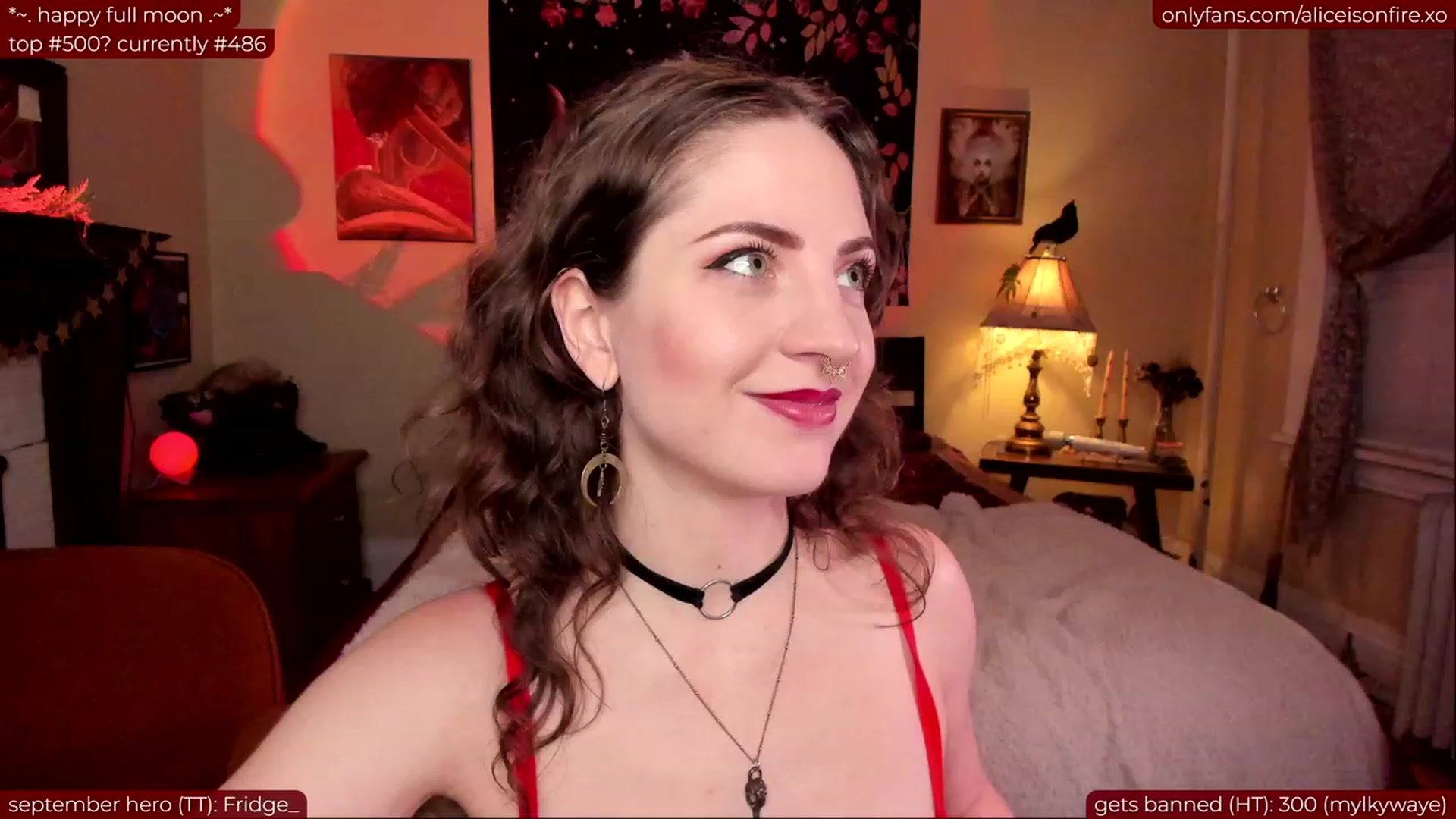 Gallery image thumbnail from aliceisonfire's myfreecams stream on, 09/29/2023, 07:13 image 6 of 20