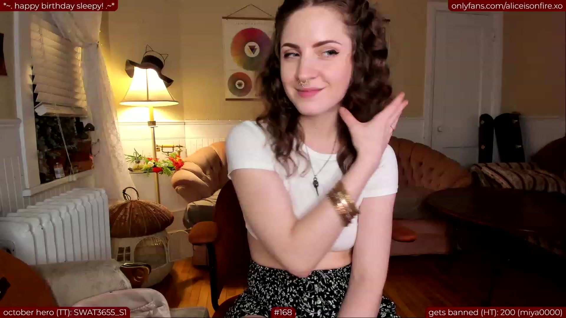 Gallery image thumbnail from aliceisonfire's myfreecams stream on, 10/03/2023, 08:57 image 8 of 20