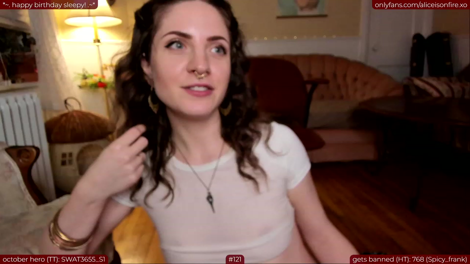 Gallery image thumbnail from aliceisonfire's myfreecams stream on, 10/03/2023, 09:08 image 8 of 20