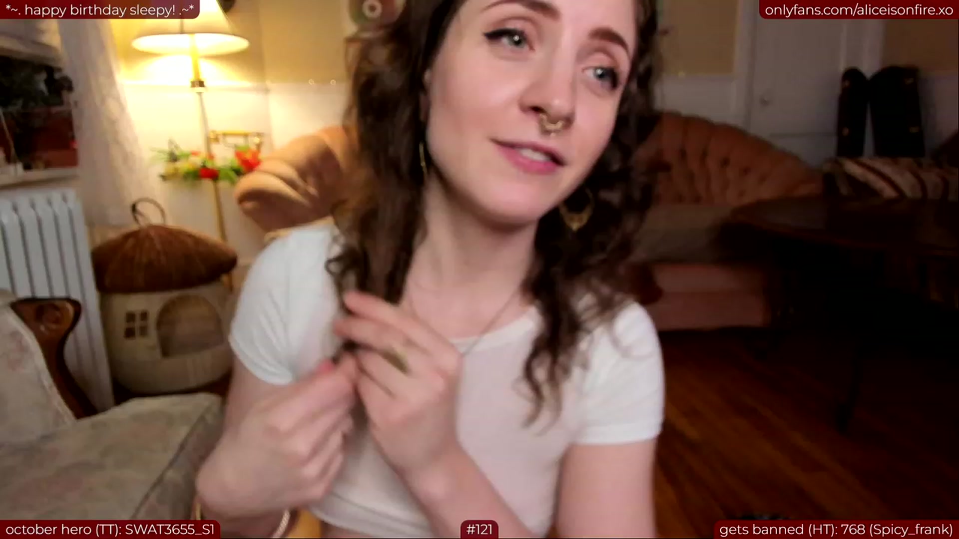 Gallery image thumbnail from aliceisonfire's myfreecams stream on, 10/03/2023, 09:08 image 9 of 20