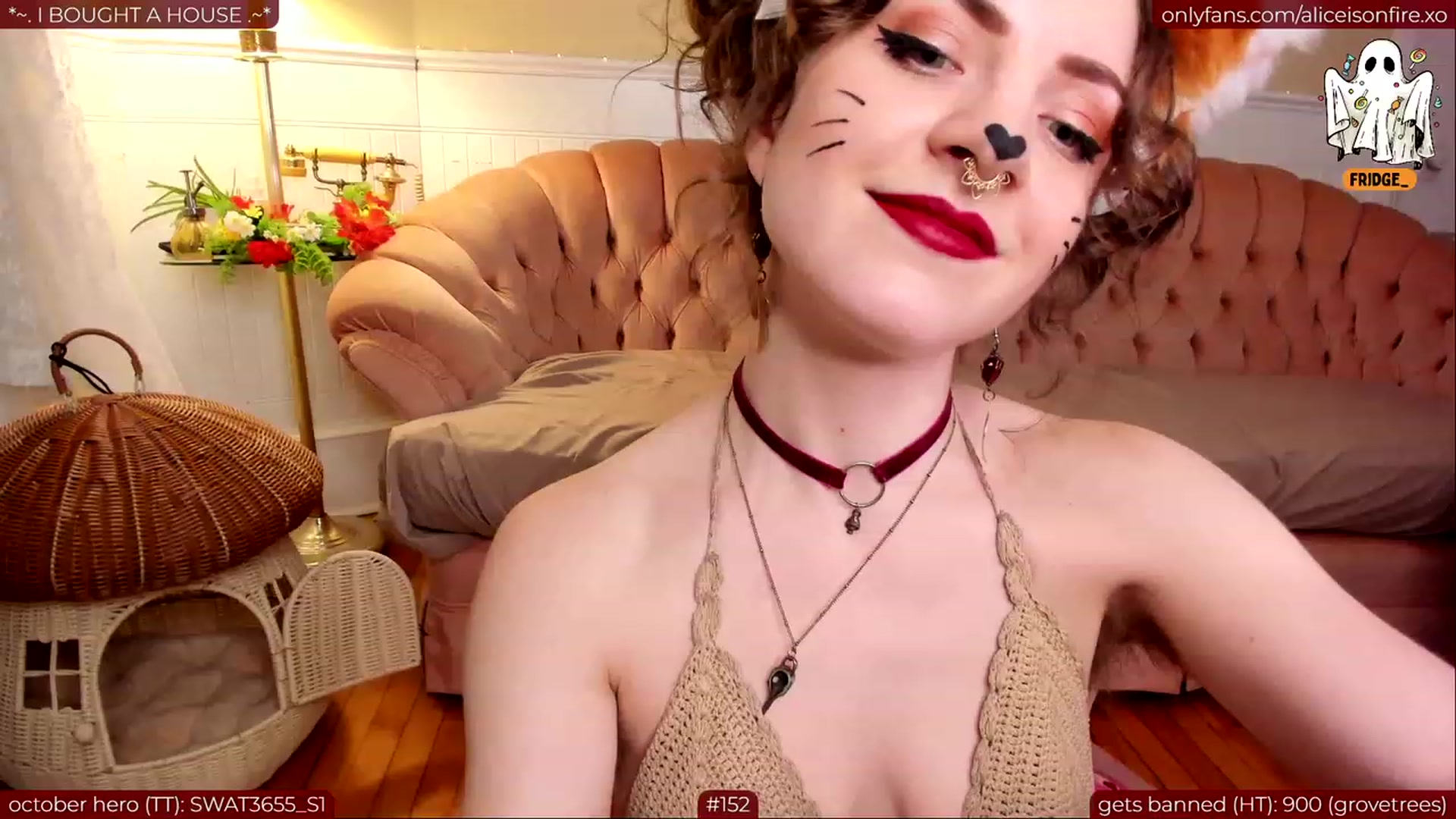 Gallery image thumbnail from aliceisonfire's myfreecams stream on, 10/04/2023, 07:40 image 14 of 20