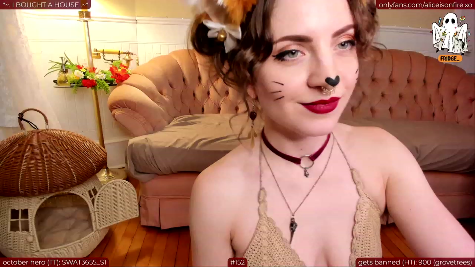 Gallery image thumbnail from aliceisonfire's myfreecams stream on, 10/04/2023, 07:40 image 15 of 20