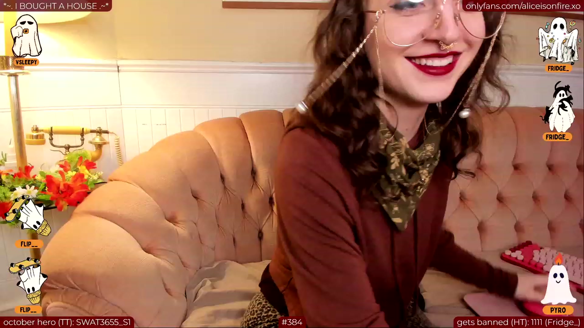 Gallery image thumbnail from aliceisonfire's myfreecams stream on, 10/11/2023, 07:34 image 20 of 20