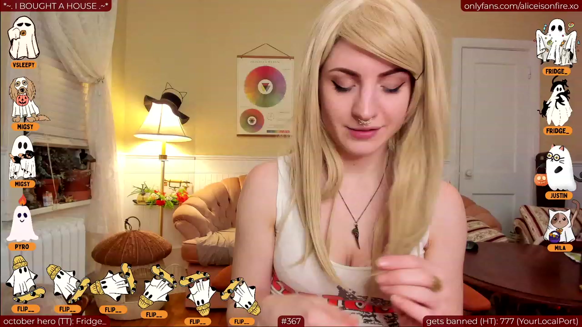 Gallery image thumbnail from aliceisonfire's myfreecams stream on, 10/16/2023, 07:31 image 18 of 20