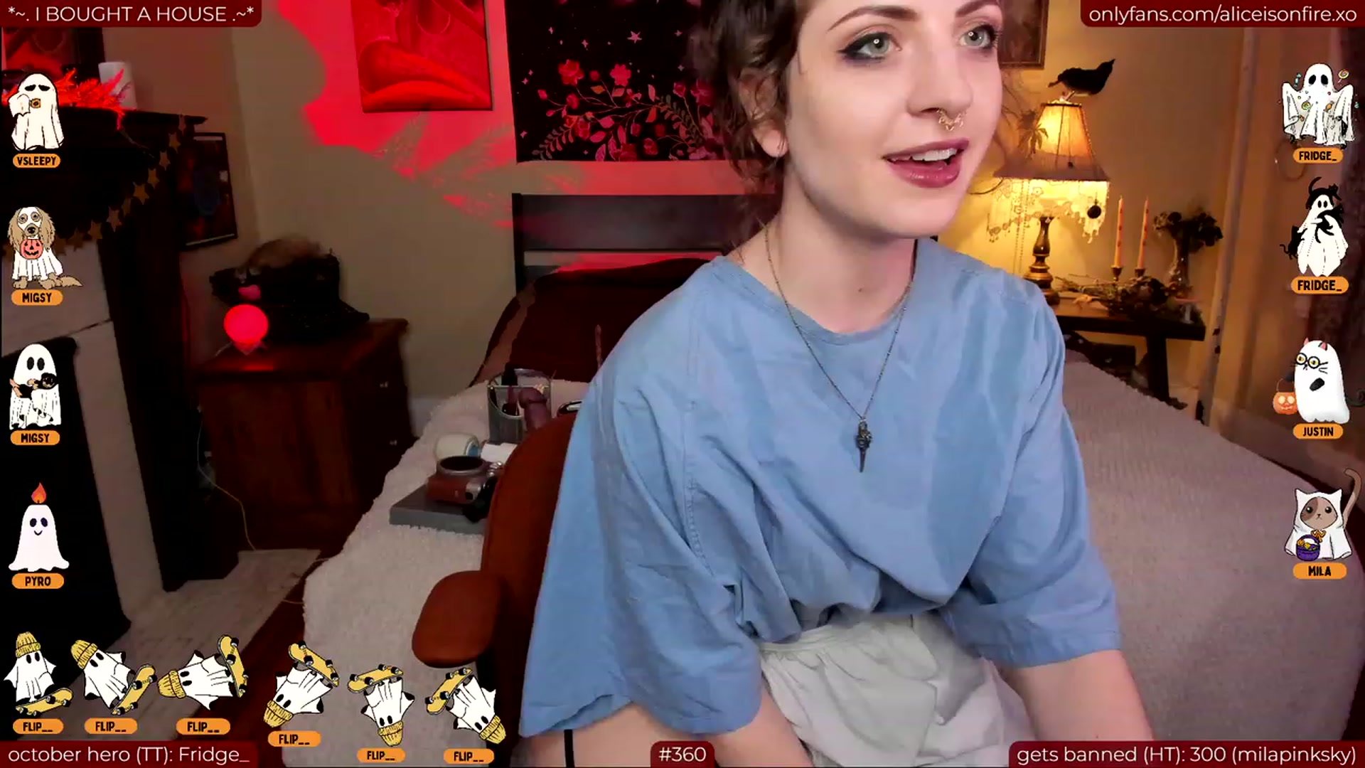 Gallery image thumbnail from aliceisonfire's myfreecams stream on, 10/17/2023, 04:51 image 18 of 20