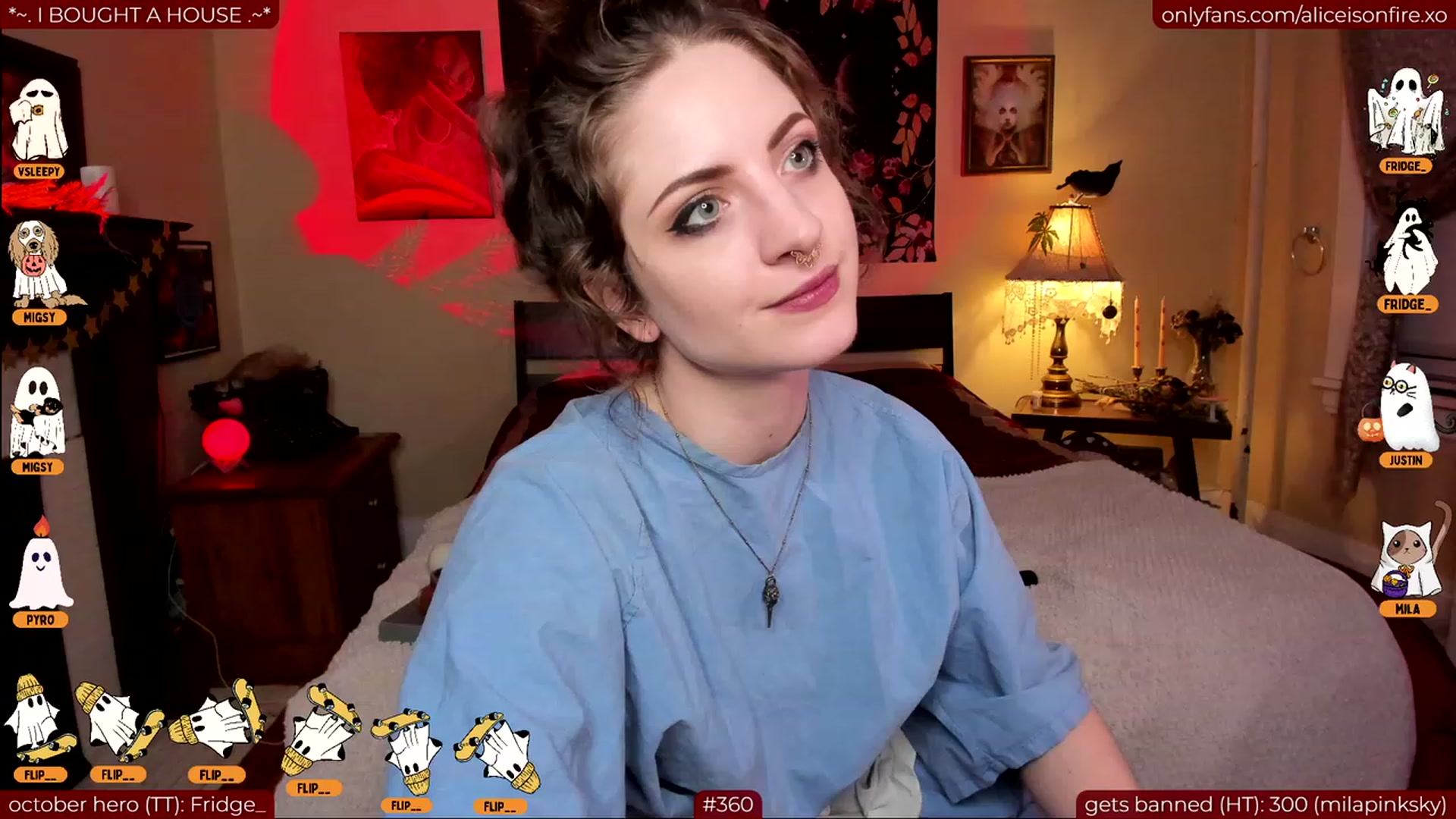 Gallery image thumbnail from aliceisonfire's myfreecams stream on, 10/17/2023, 04:51 image 19 of 20