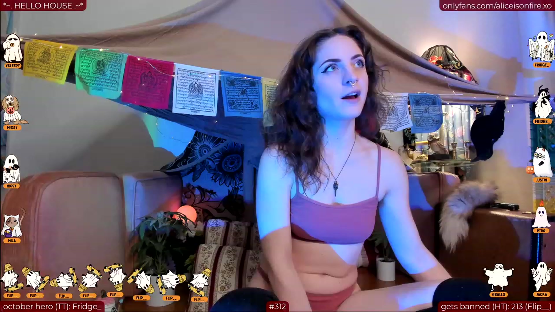 Gallery image thumbnail from aliceisonfire's myfreecams stream on, 10/27/2023, 06:41 image 2 of 20