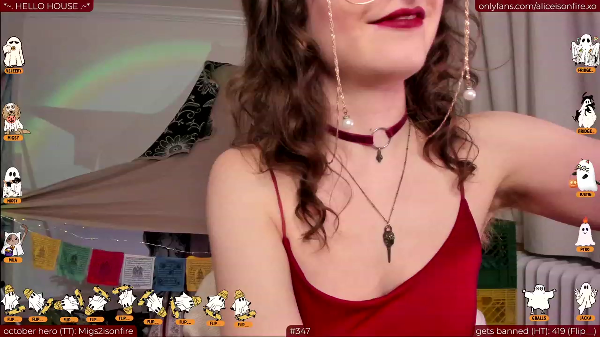 Gallery image thumbnail from aliceisonfire's myfreecams stream on, 10/30/2023, 08:05 image 9 of 20