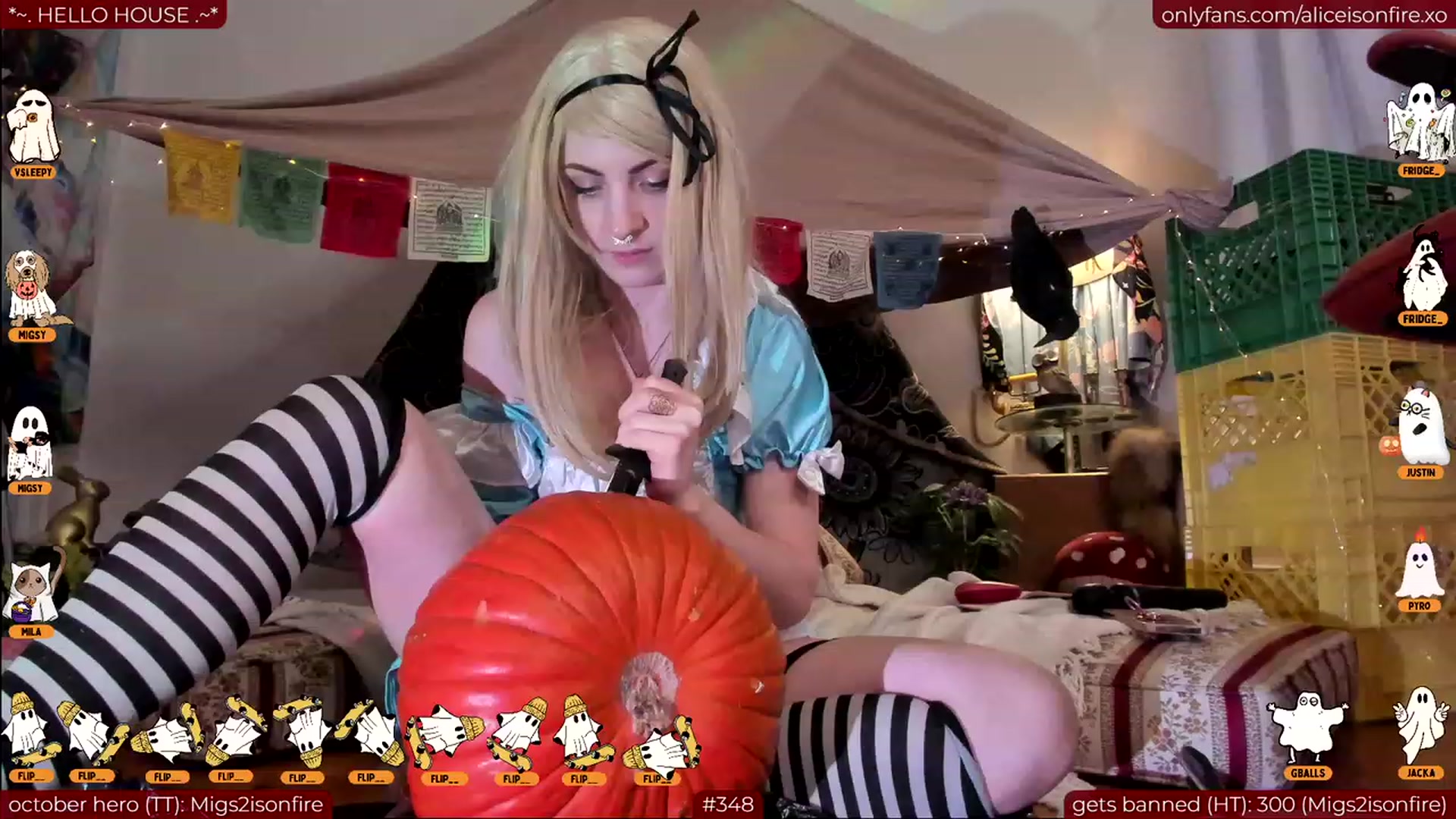 Gallery image thumbnail from aliceisonfire's myfreecams stream on, 10/31/2023, 07:43 image 16 of 20