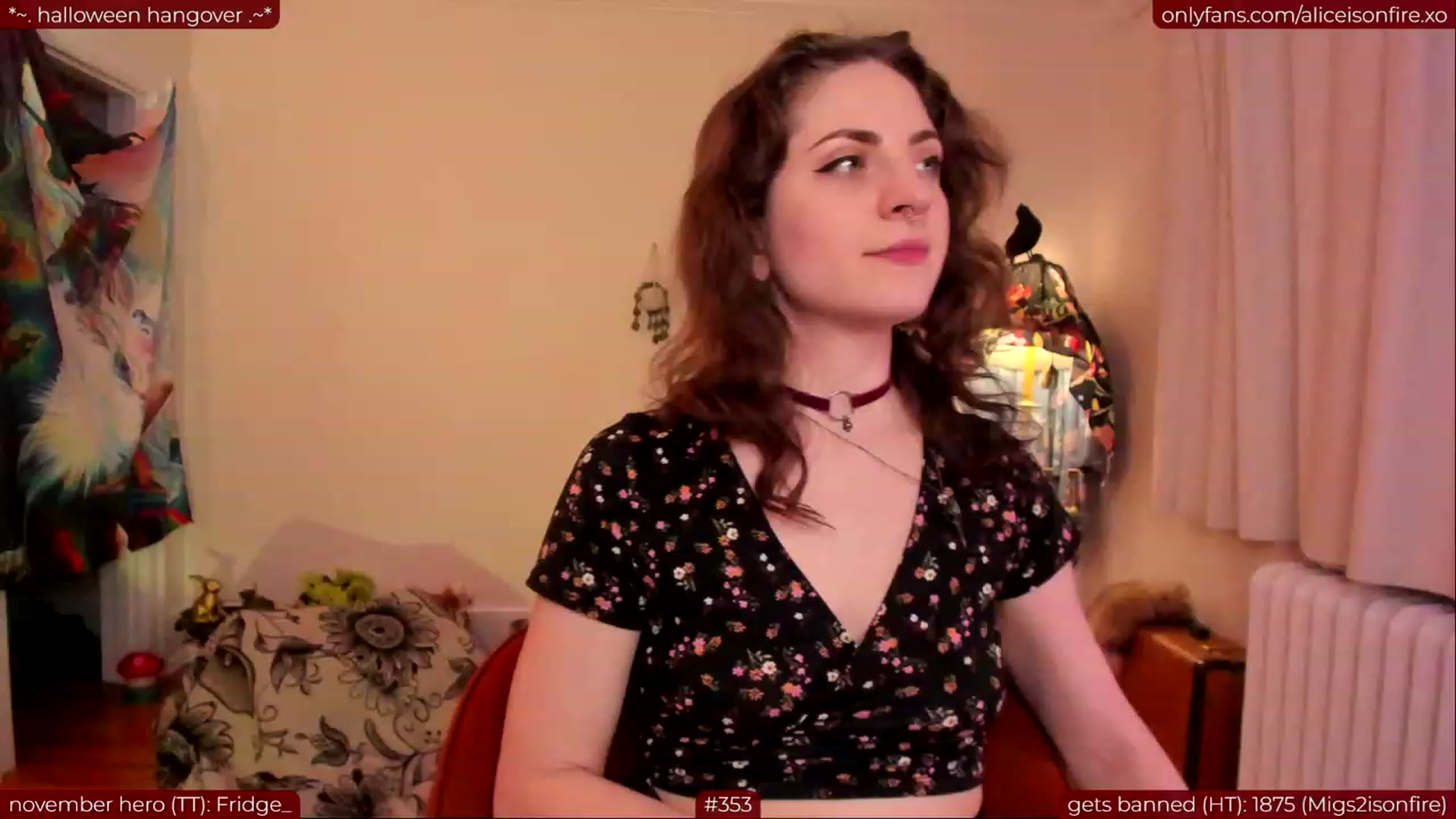 Gallery image thumbnail from aliceisonfire's myfreecams stream on, 11/04/2023, 09:43 image 20 of 20