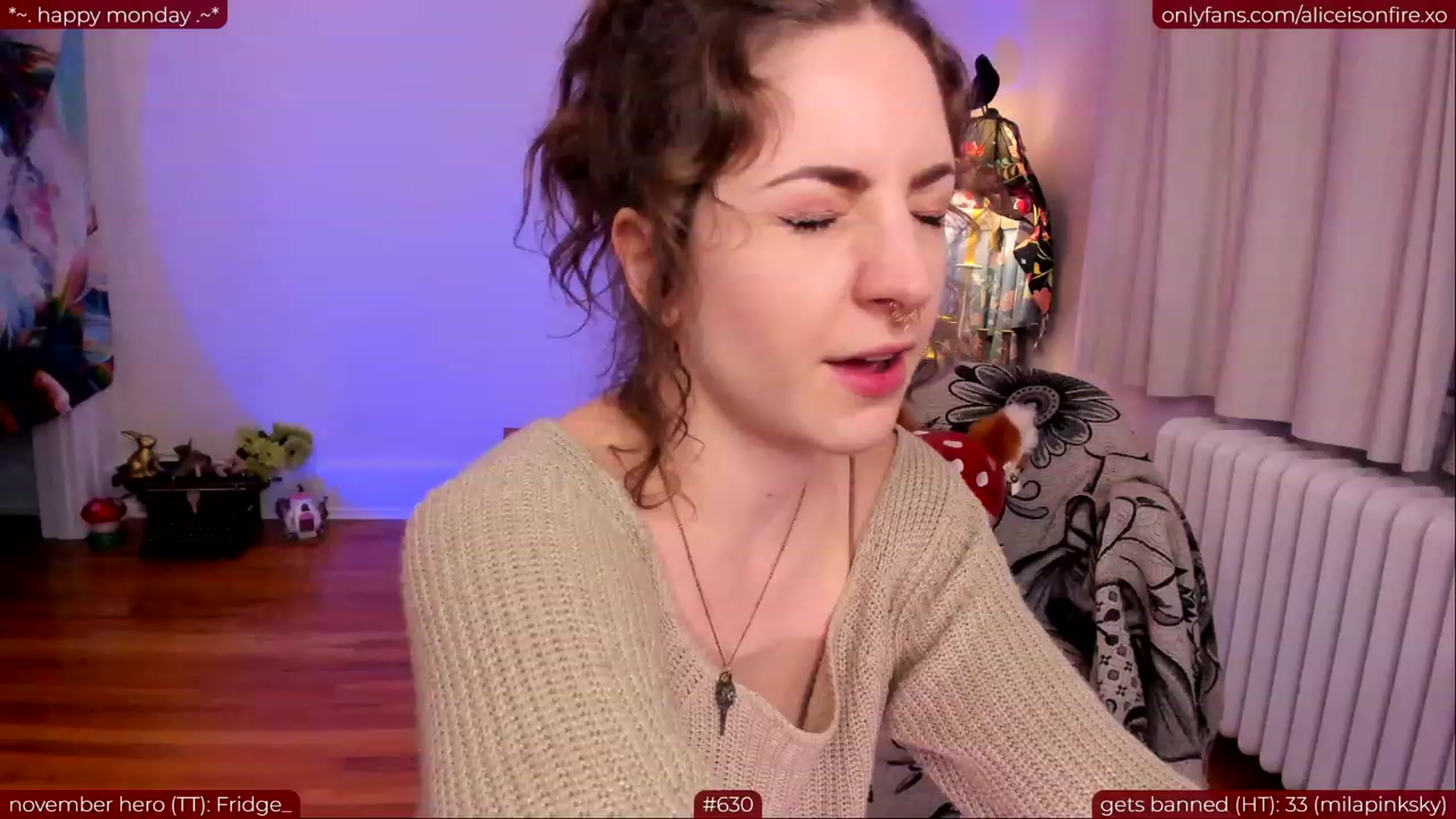 Gallery image thumbnail from aliceisonfire's myfreecams stream on, 11/07/2023, 05:08 image 6 of 20