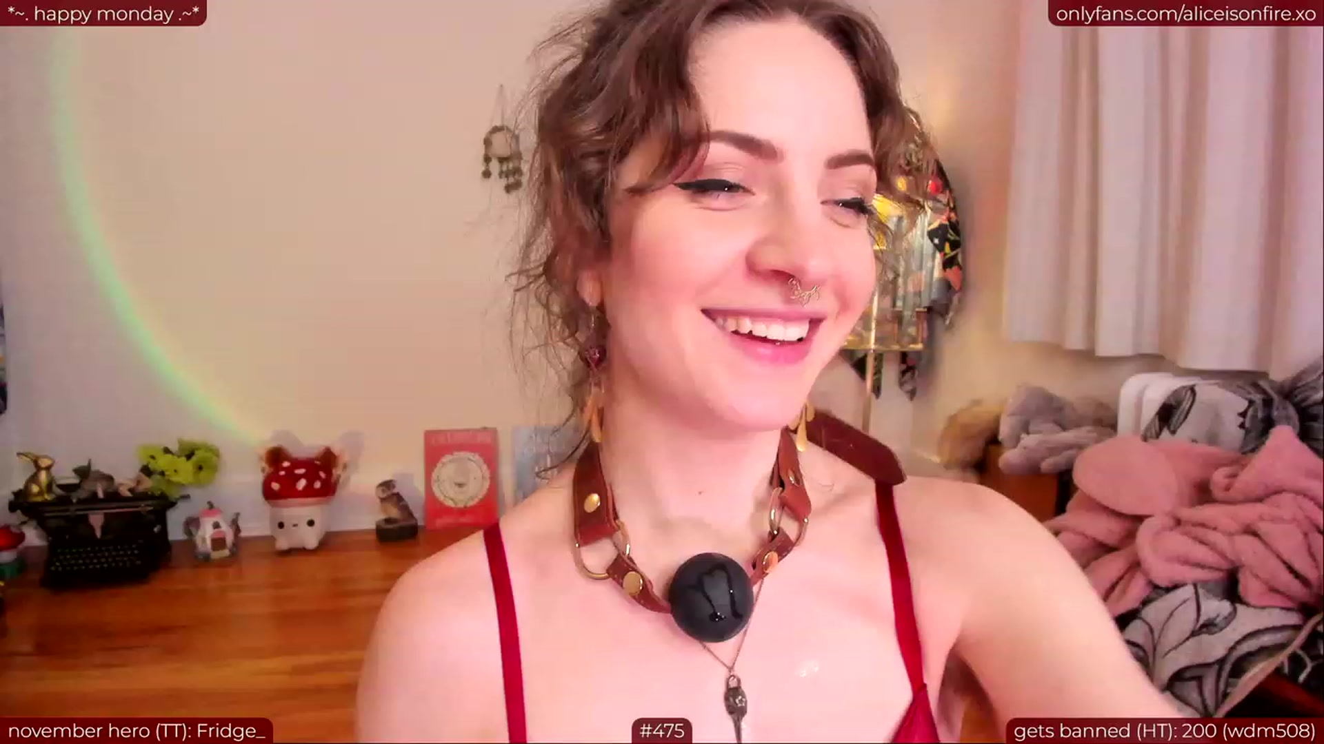 Gallery image thumbnail from aliceisonfire's myfreecams stream on, 11/08/2023, 08:18 image 6 of 20