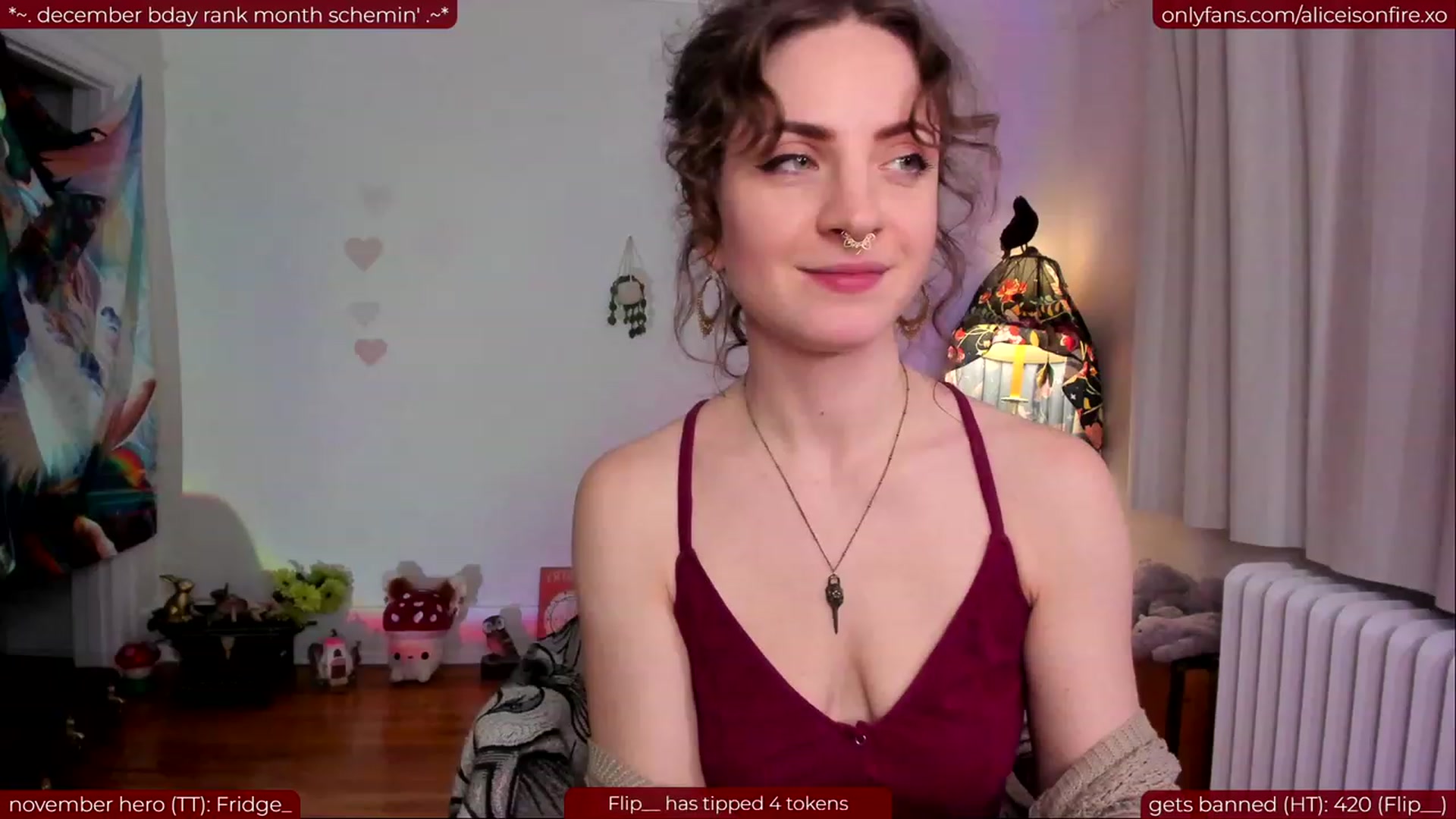 Gallery image thumbnail from aliceisonfire's myfreecams stream on, 11/09/2023, 08:08 image 13 of 20