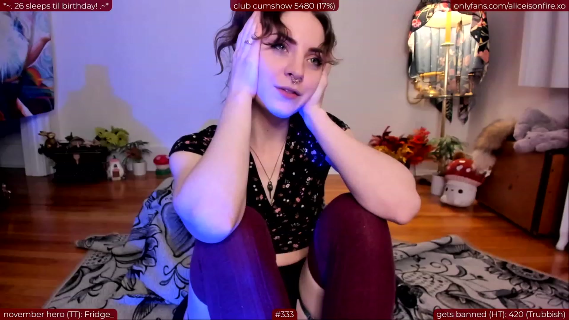 Gallery image thumbnail from aliceisonfire's myfreecams stream on, 11/11/2023, 09:16 image 19 of 20