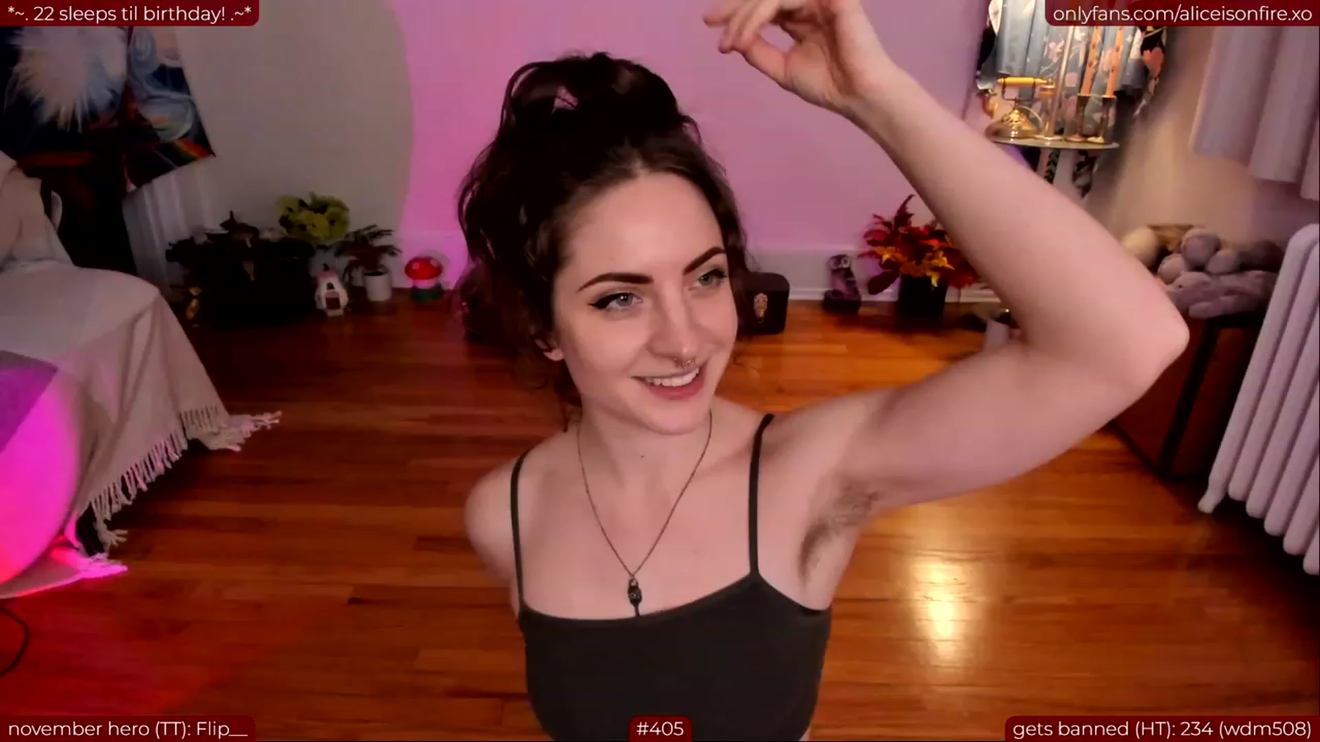 Gallery image thumbnail from aliceisonfire's myfreecams stream on, 11/15/2023, 08:09 image 20 of 20