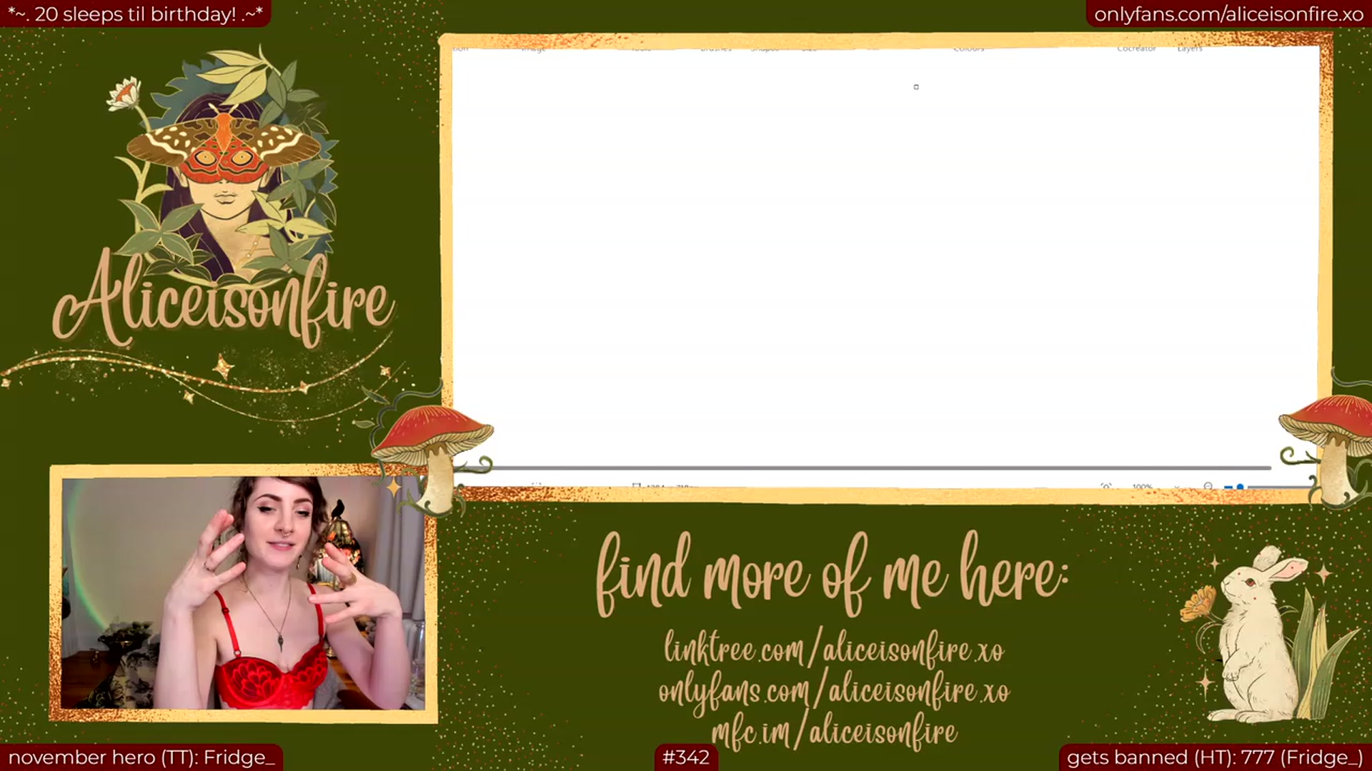 Gallery image thumbnail from aliceisonfire's myfreecams stream on, 11/18/2023, 07:32 image 6 of 20