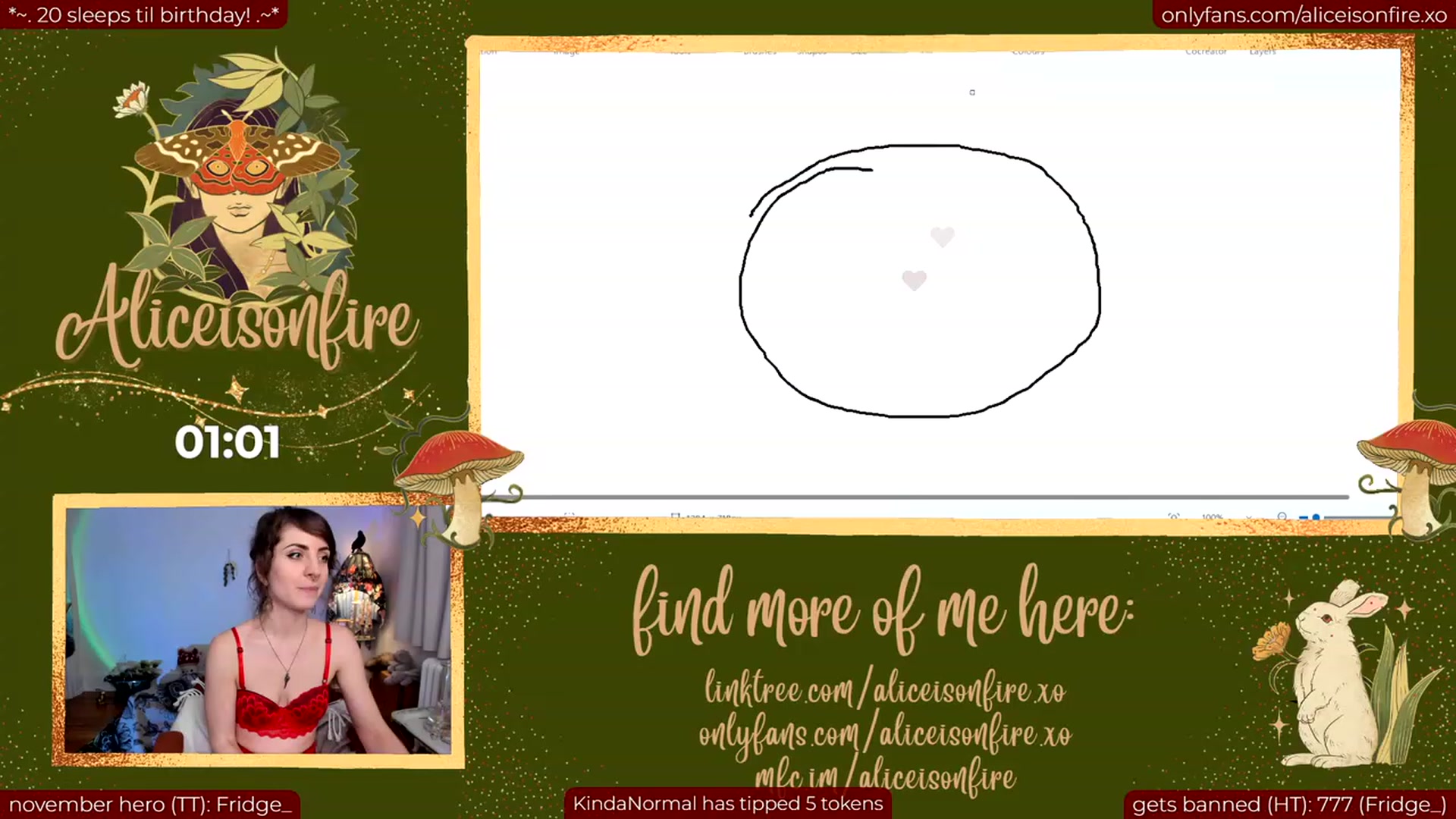 Gallery image thumbnail from aliceisonfire's myfreecams stream on, 11/18/2023, 07:32 image 9 of 20