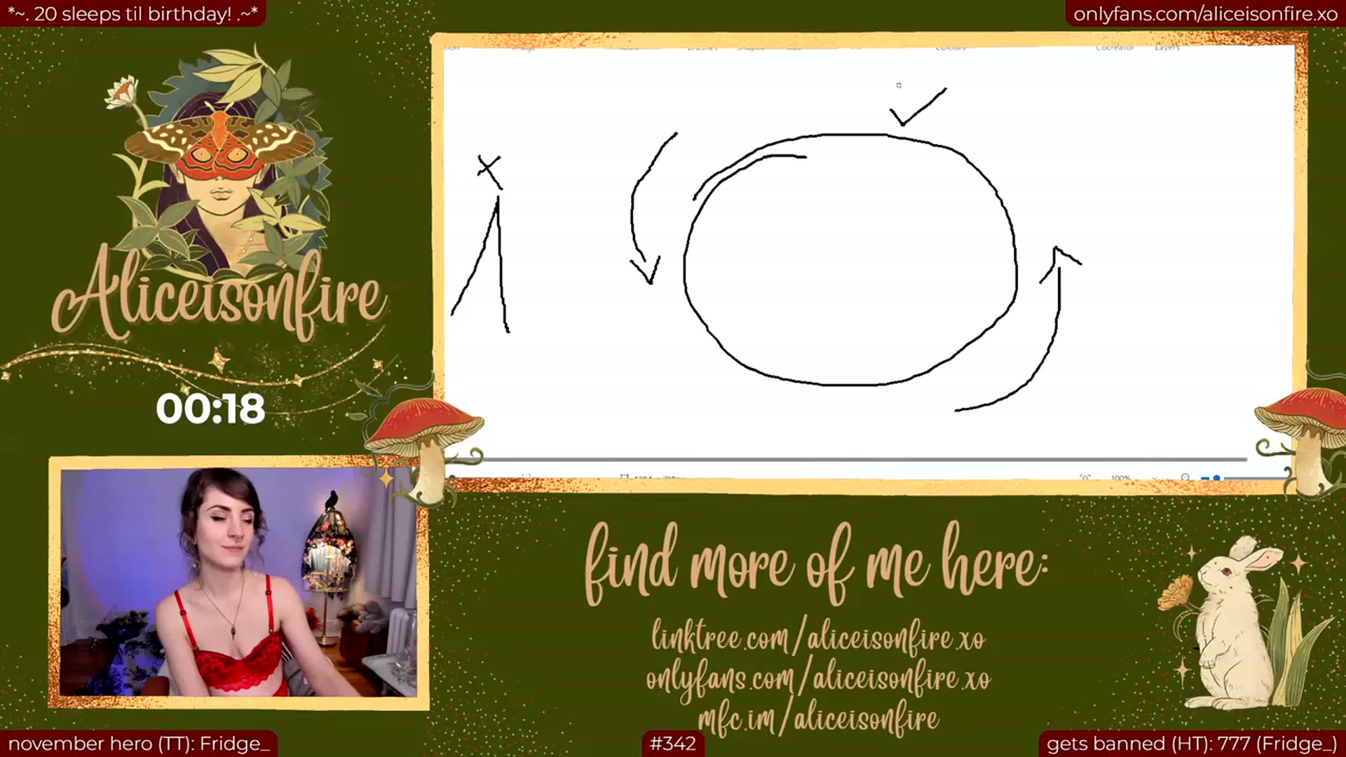 Gallery image thumbnail from aliceisonfire's myfreecams stream on, 11/18/2023, 07:32 image 10 of 20