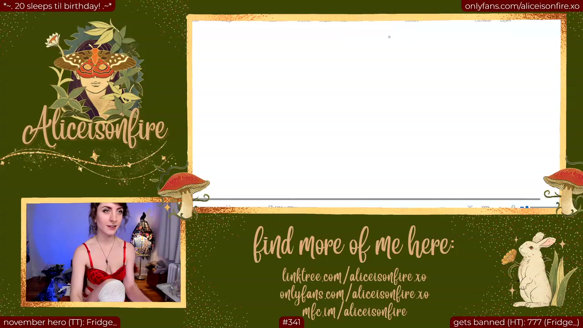 Gallery image thumbnail from aliceisonfire's myfreecams stream on, 11/18/2023, 07:32 image 12 of 20