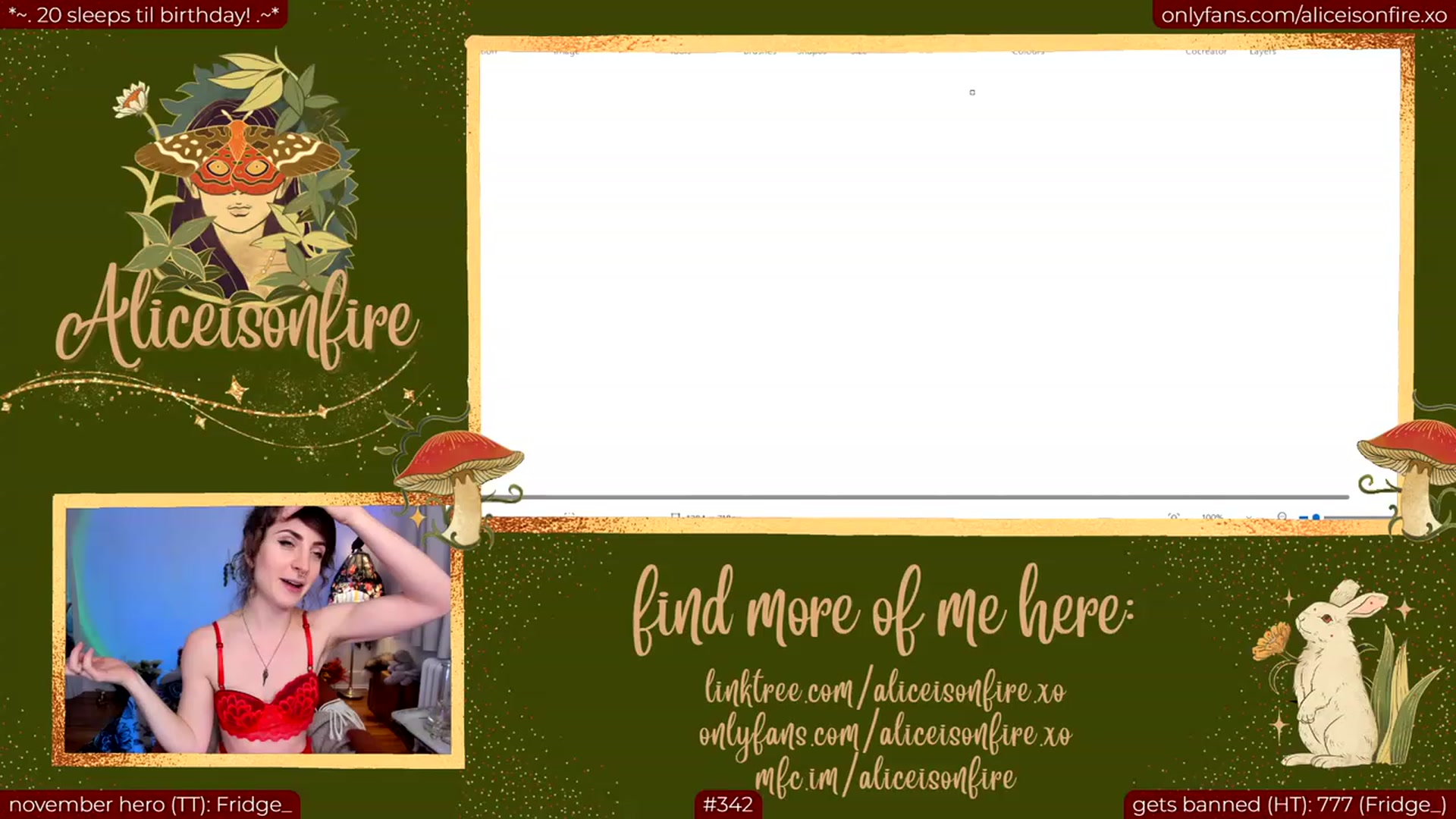 Gallery image thumbnail from aliceisonfire's myfreecams stream on, 11/18/2023, 07:32 image 7 of 20