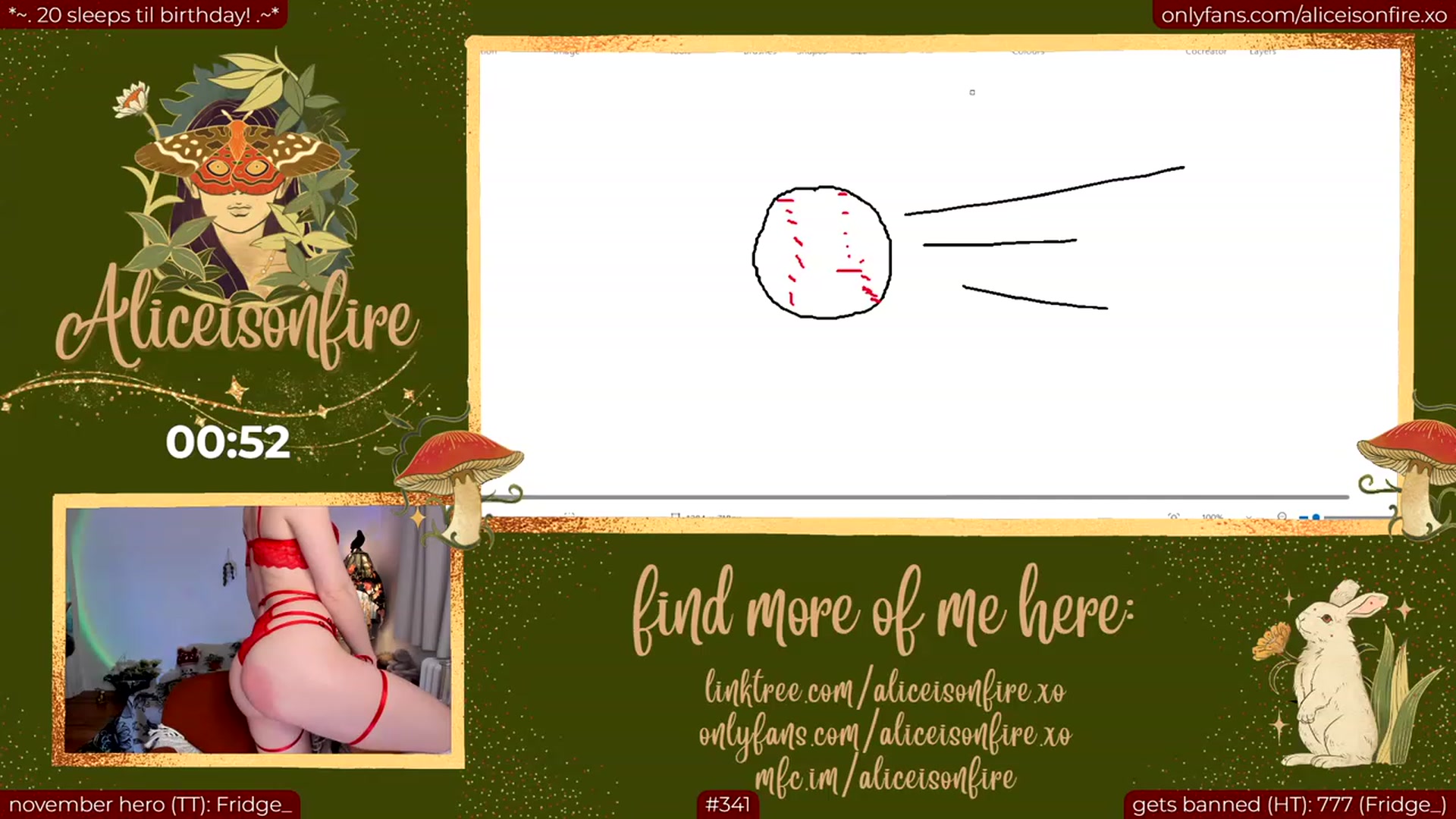 Gallery image thumbnail from aliceisonfire's myfreecams stream on, 11/18/2023, 07:32 image 18 of 20