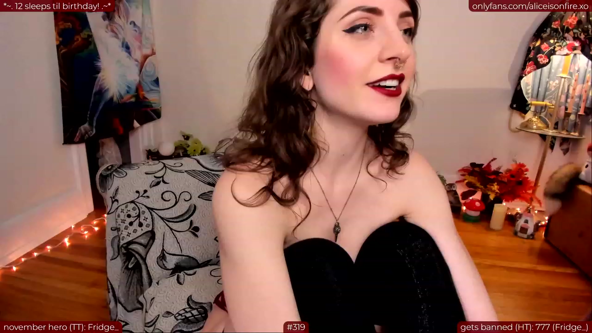 Gallery image thumbnail from aliceisonfire's myfreecams stream on, 11/25/2023, 08:01 image 20 of 20