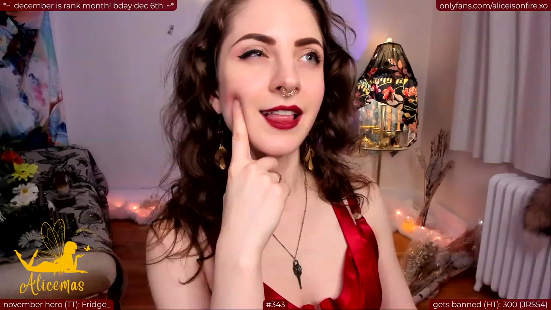 Gallery image thumbnail from aliceisonfire's myfreecams stream on, 12/01/2023, 09:06 image 9 of 20