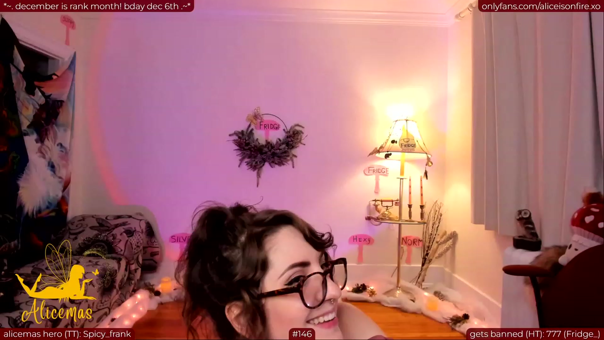 Gallery image thumbnail from aliceisonfire's myfreecams stream on, 12/02/2023, 10:10 image 18 of 20